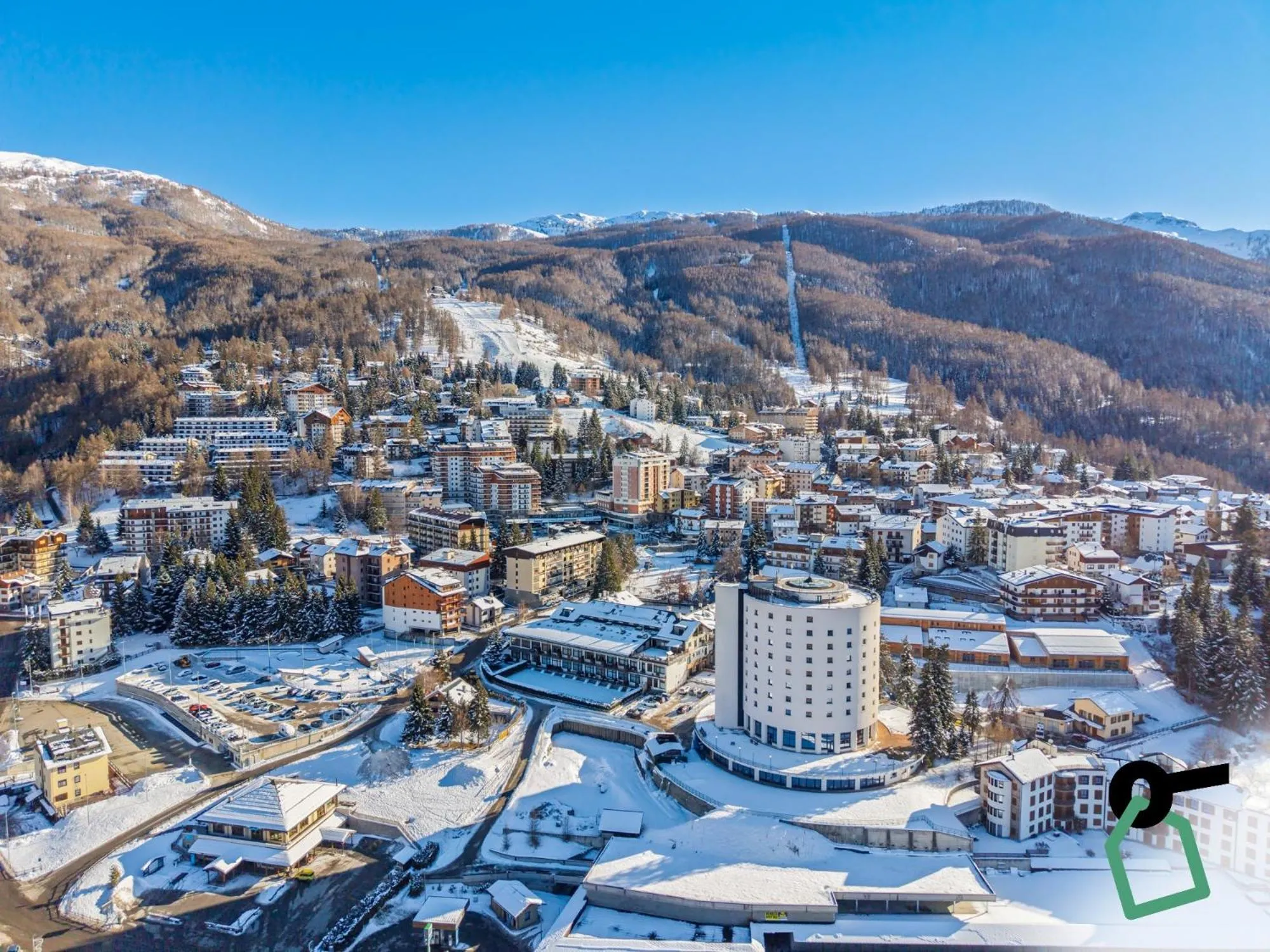 Bird's eye view in Hotiday Sauze Torre