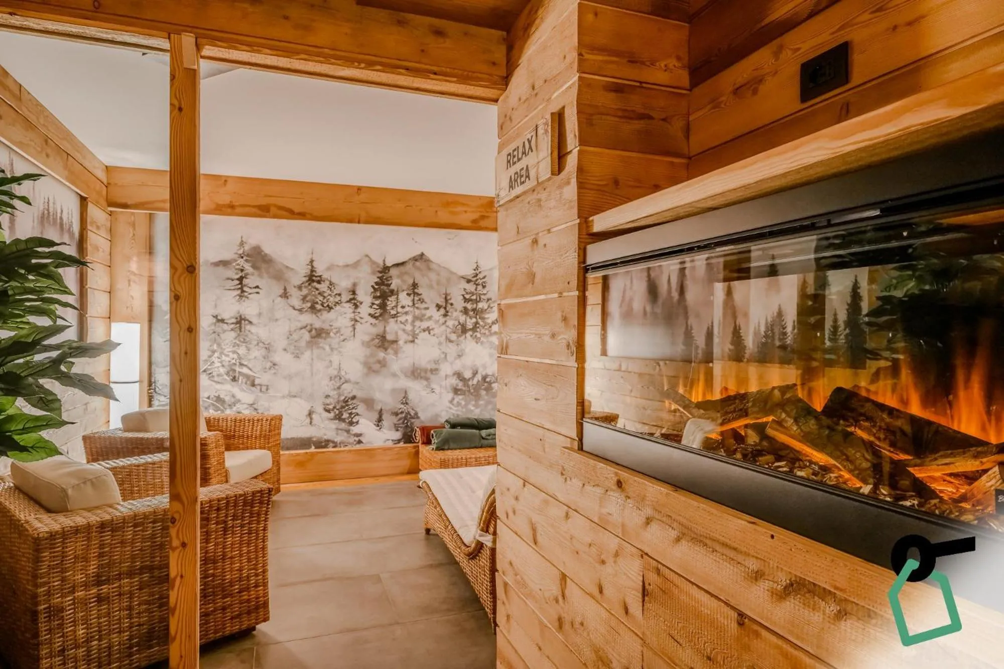 Living room in Hotiday Sauze Torre