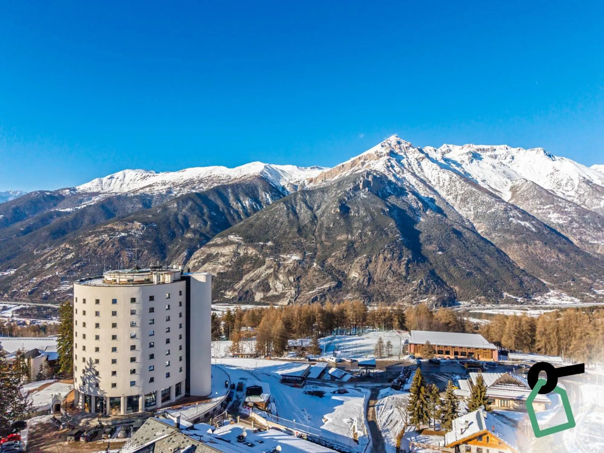 Bird's eye view in Hotiday Sauze Torre