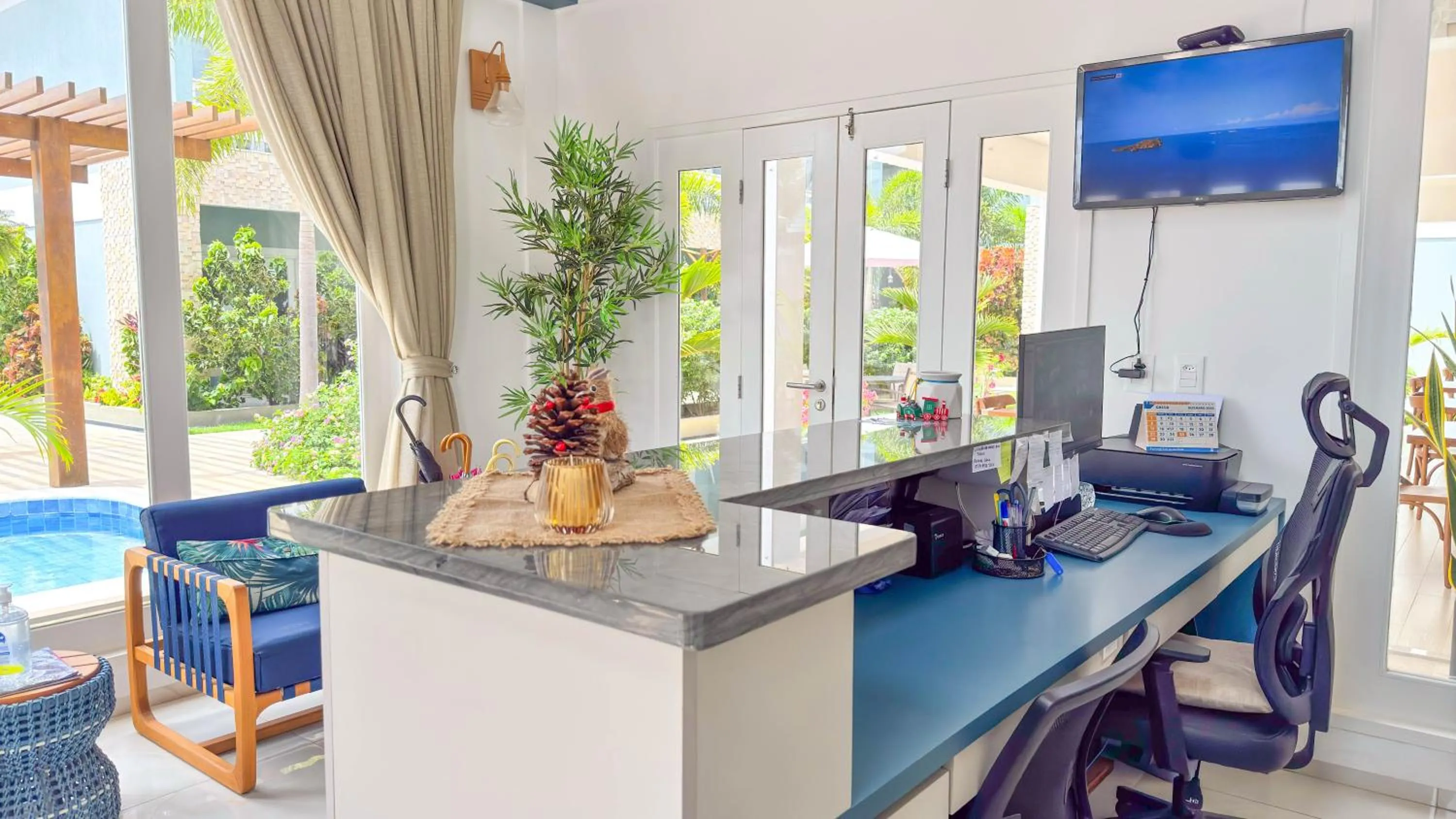 Lobby or reception in Pousada Diane