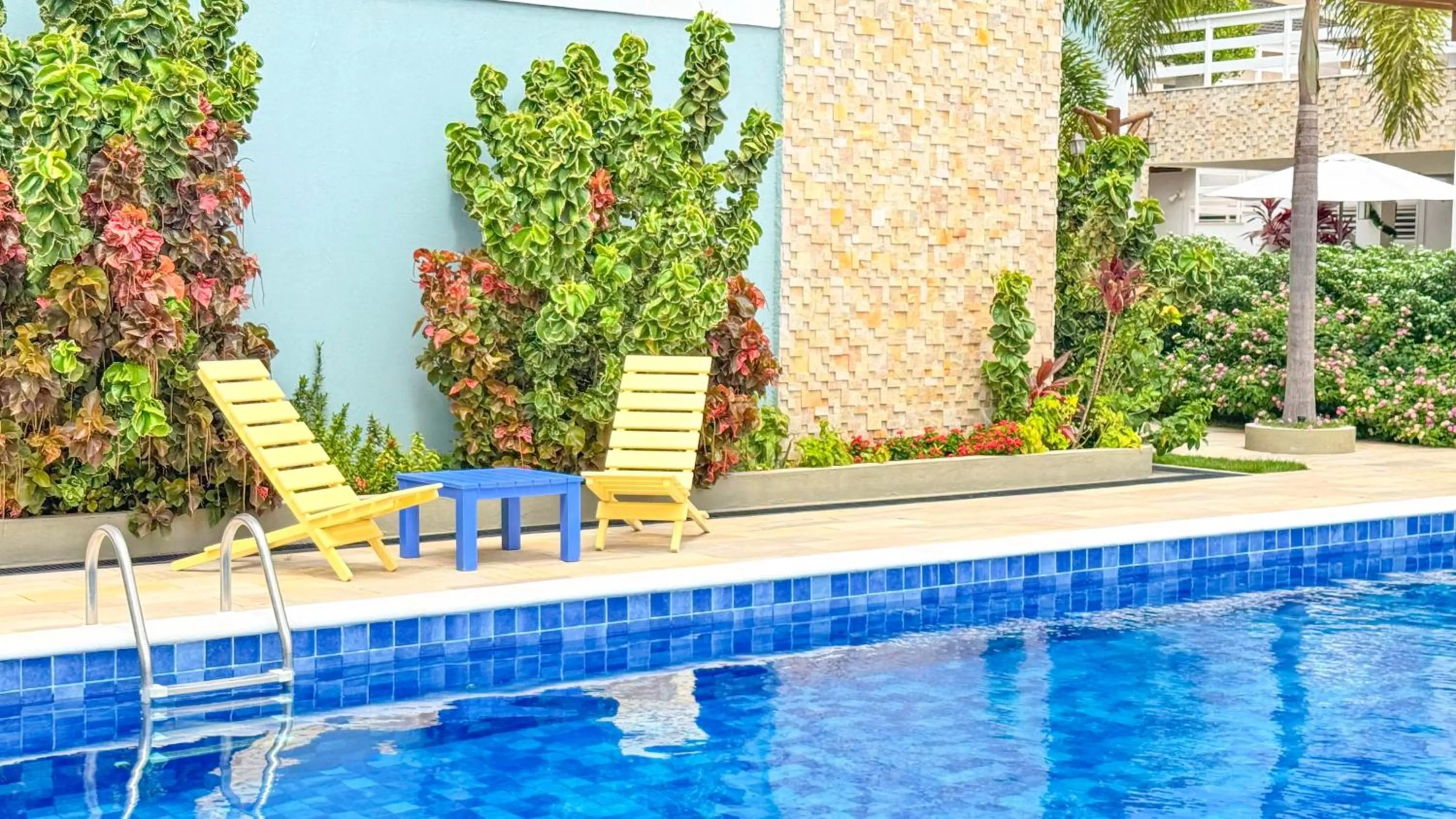 Swimming pool in Pousada Diane