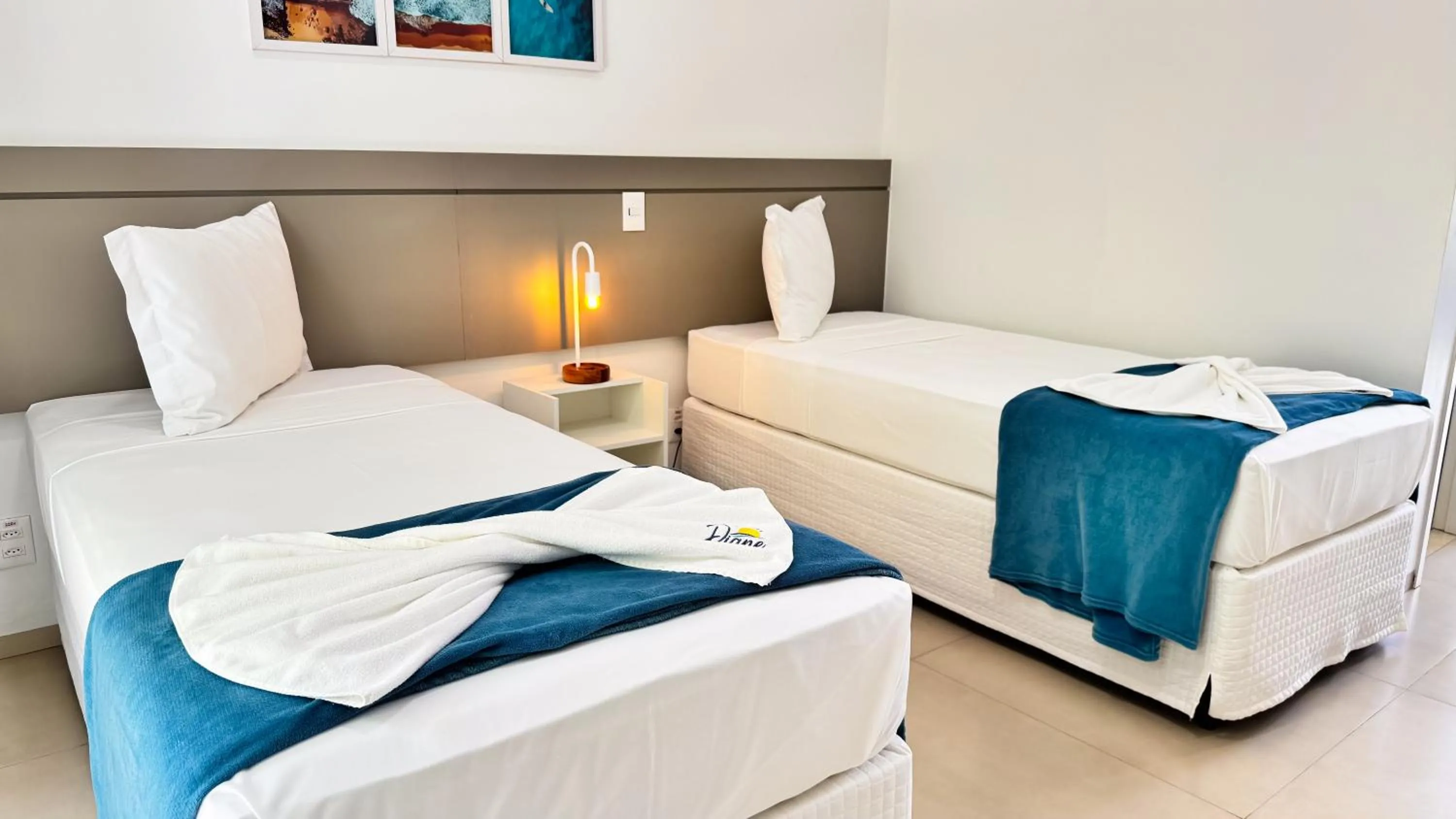 Bed in Pousada Diane