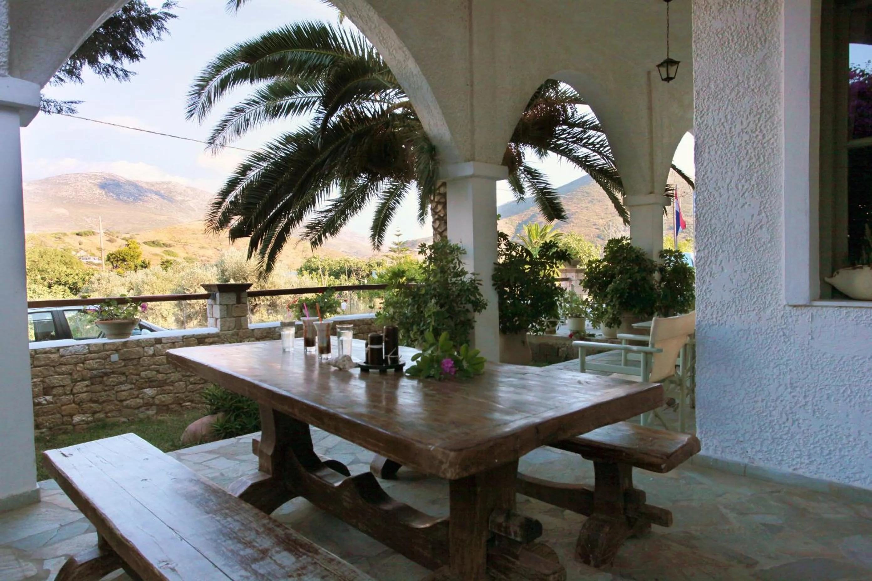 Garden in Achilleion Hotel