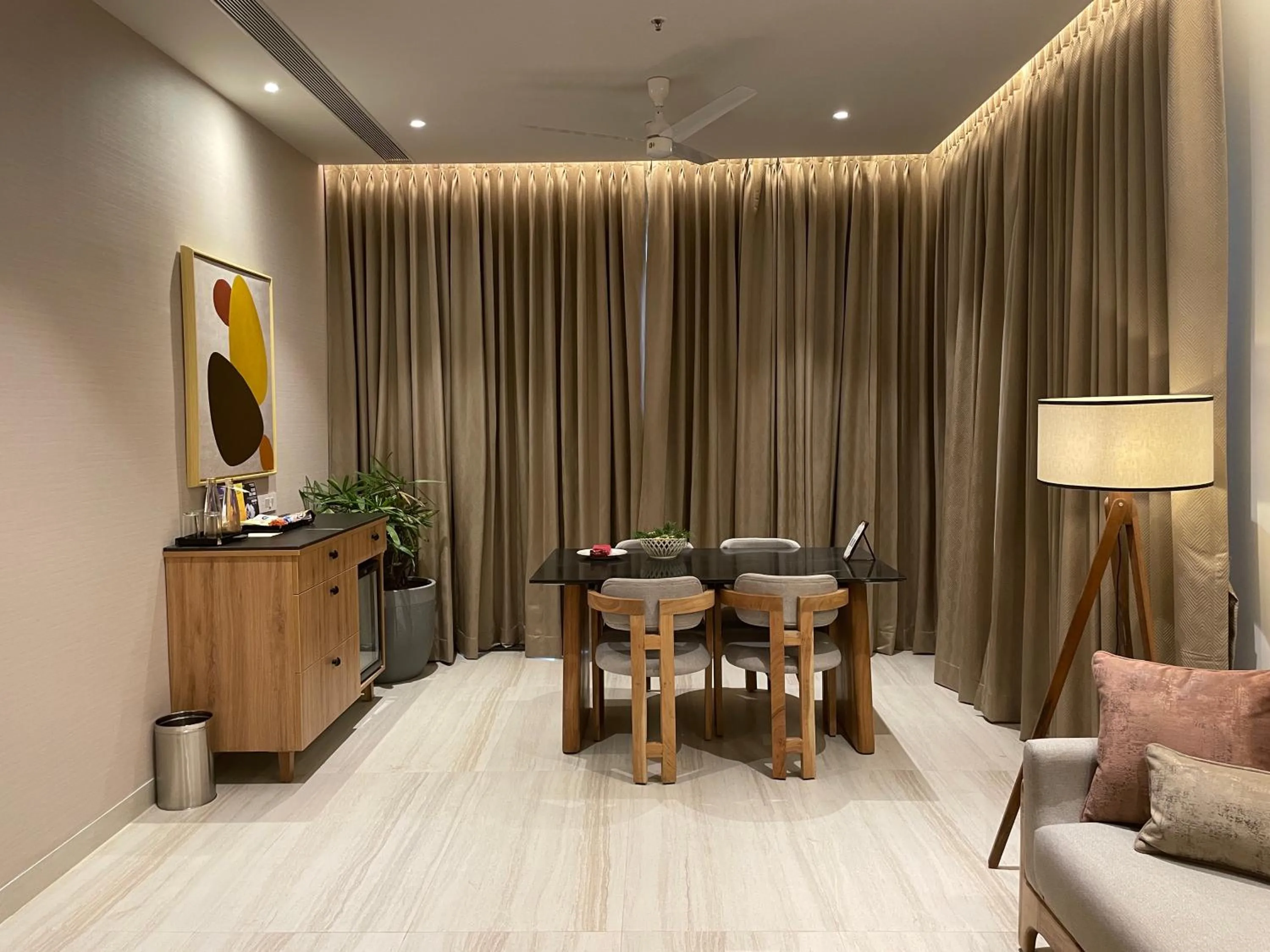 Seating area in Regency Tuticorin by GRT Hotels