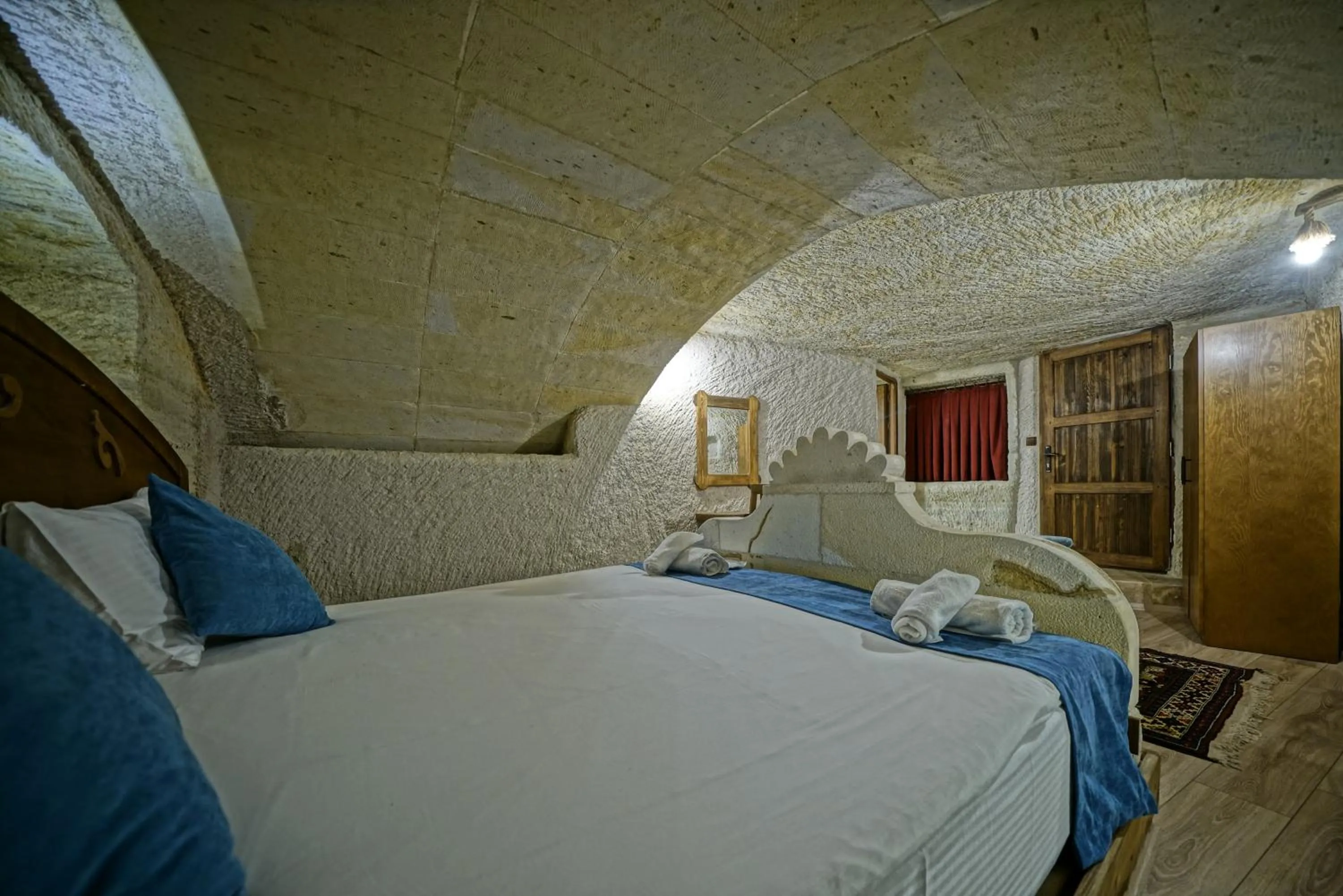 Bed in Cappa Cave Hotel