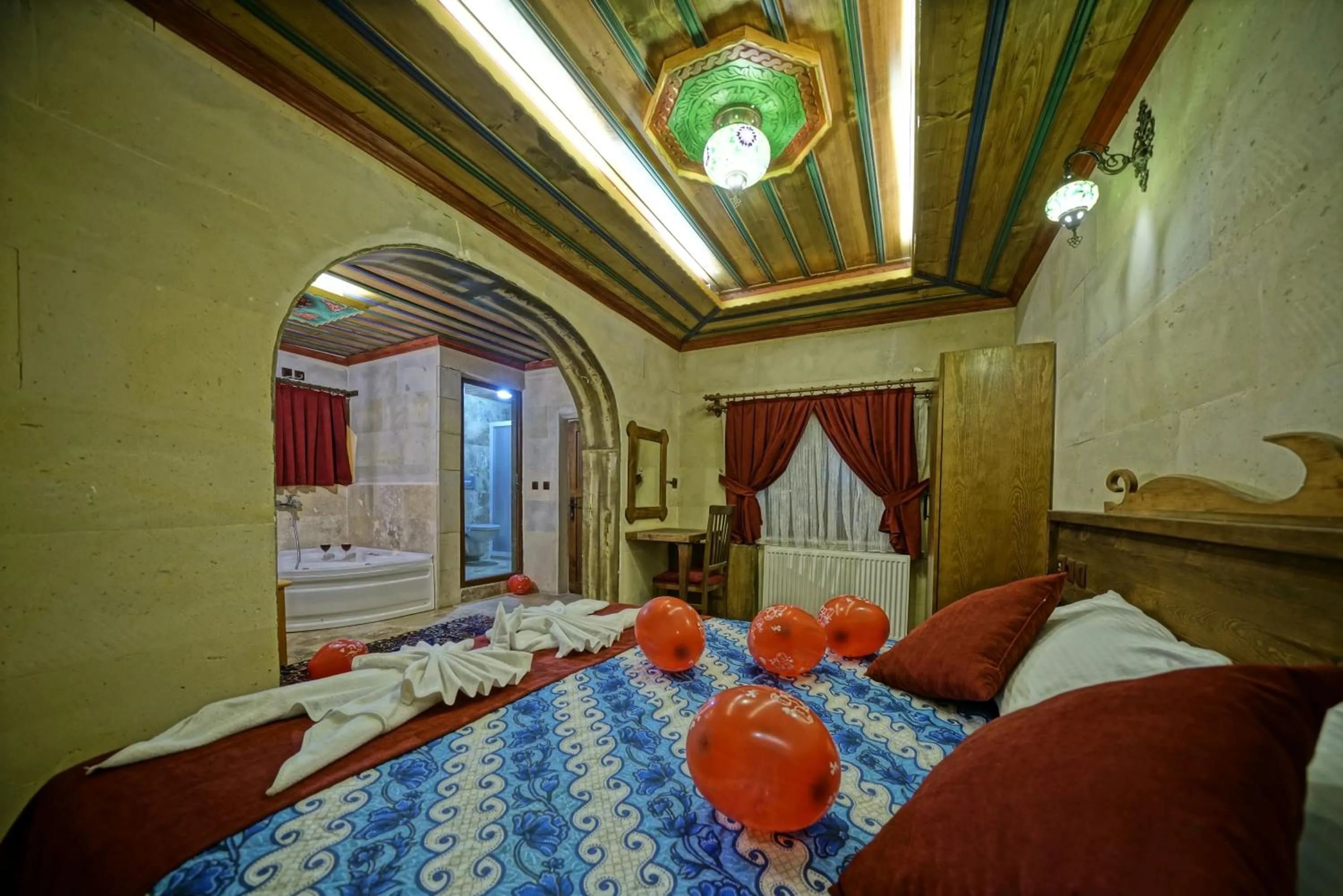 Bed in Cappa Cave Hotel