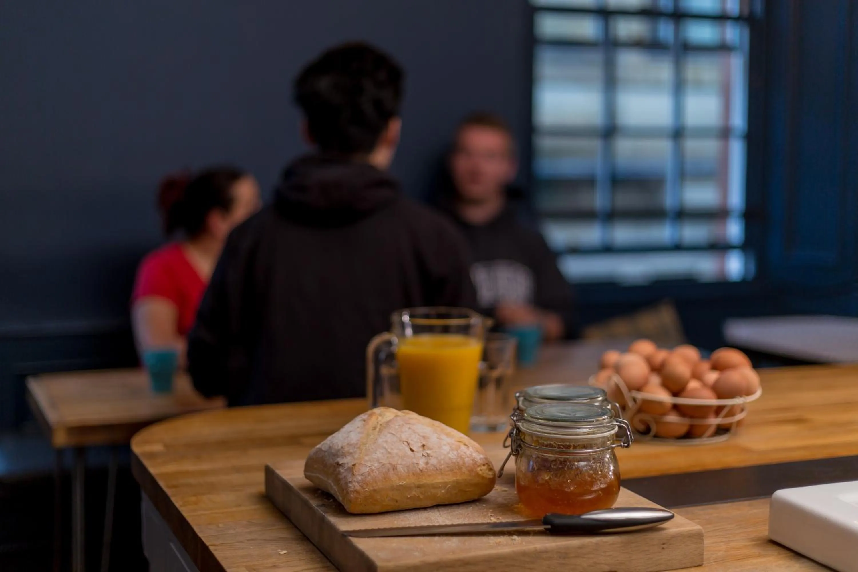 Communal lounge/ TV room in The Baxter Hostel