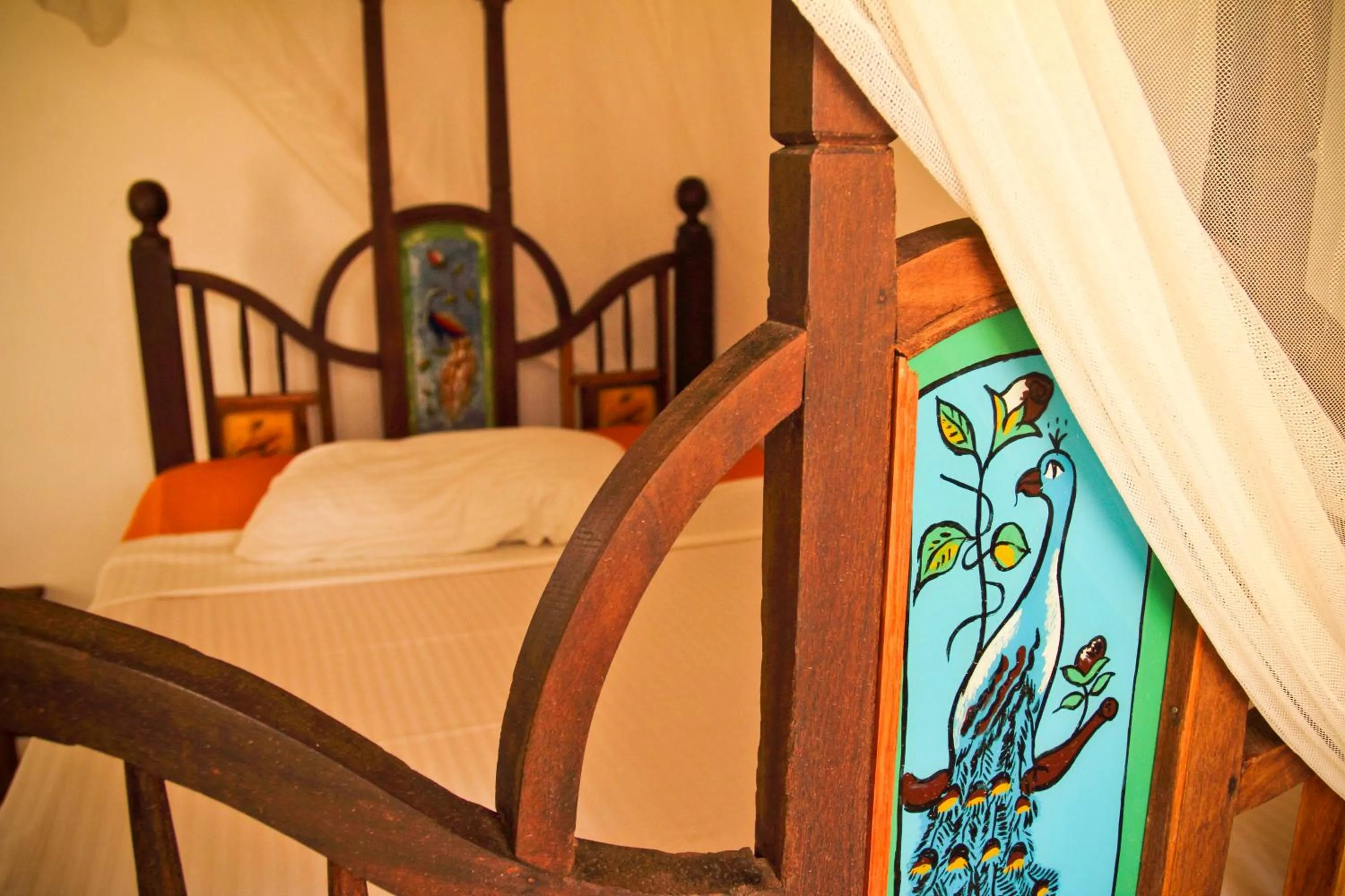 Decorative detail, Bed in Kiponda B&B