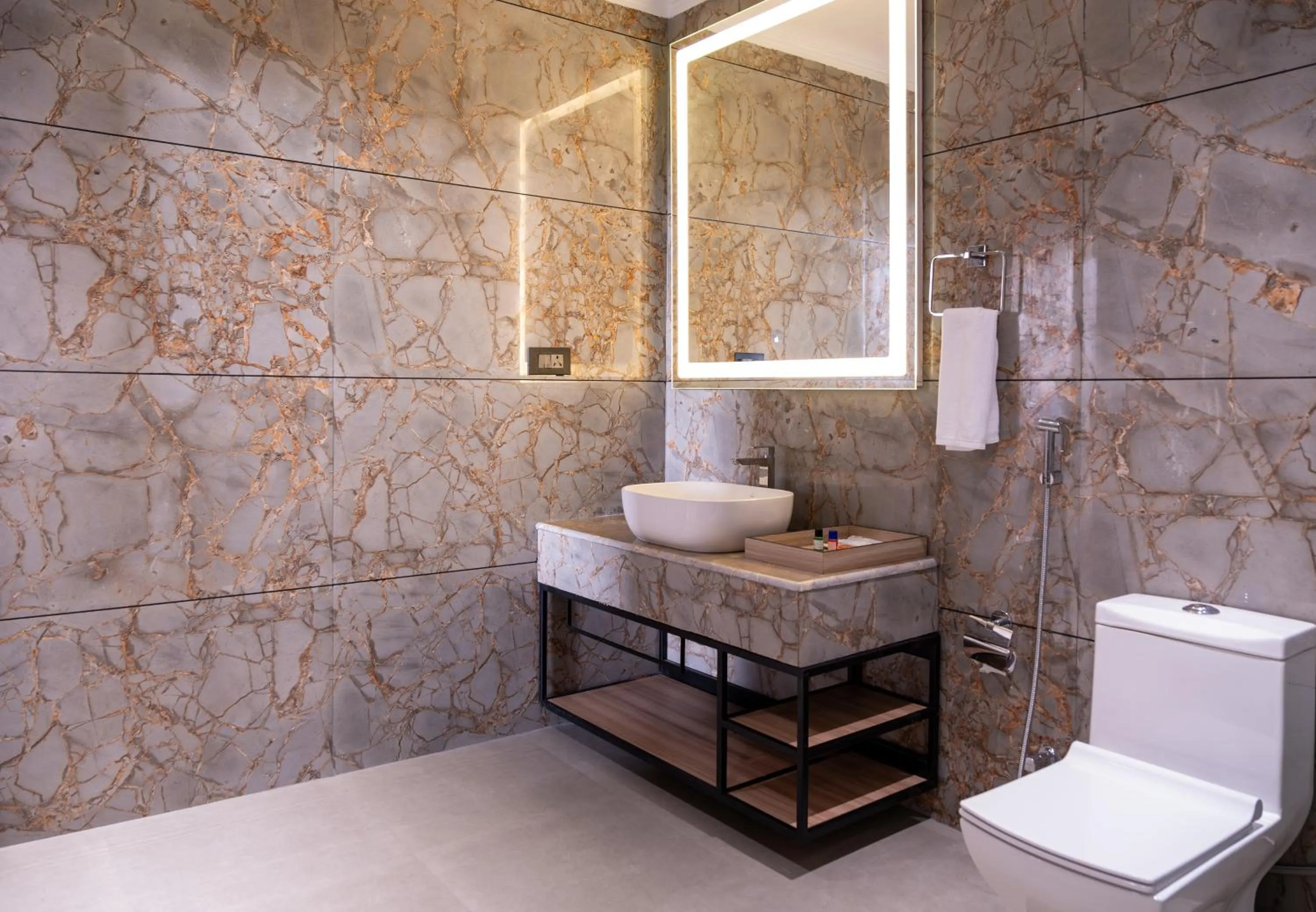 Bathroom in Alpine hotel and villas