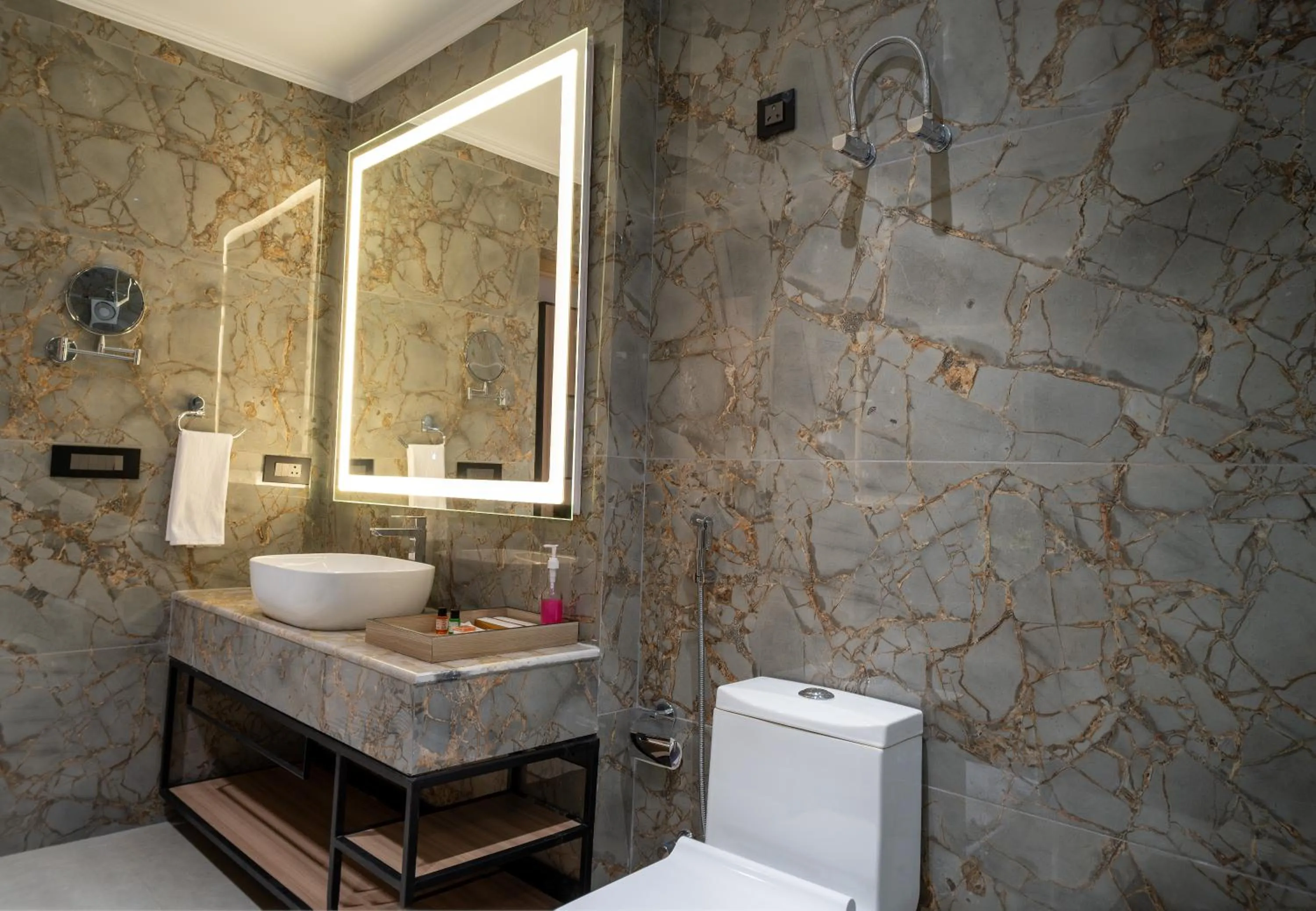 Bathroom in Alpine hotel and villas