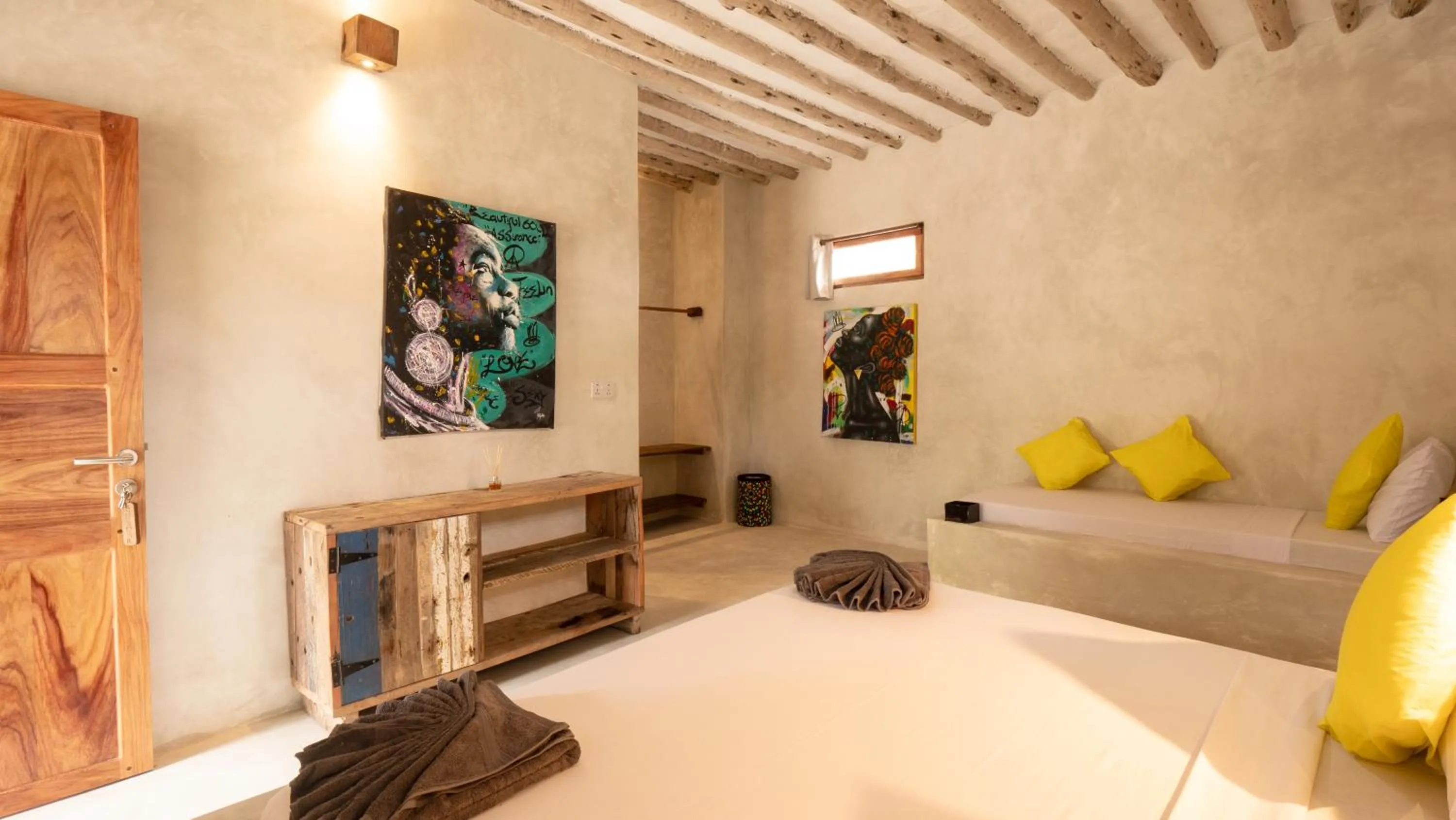 Bedroom, Bed in Bahari Beach Bungalows