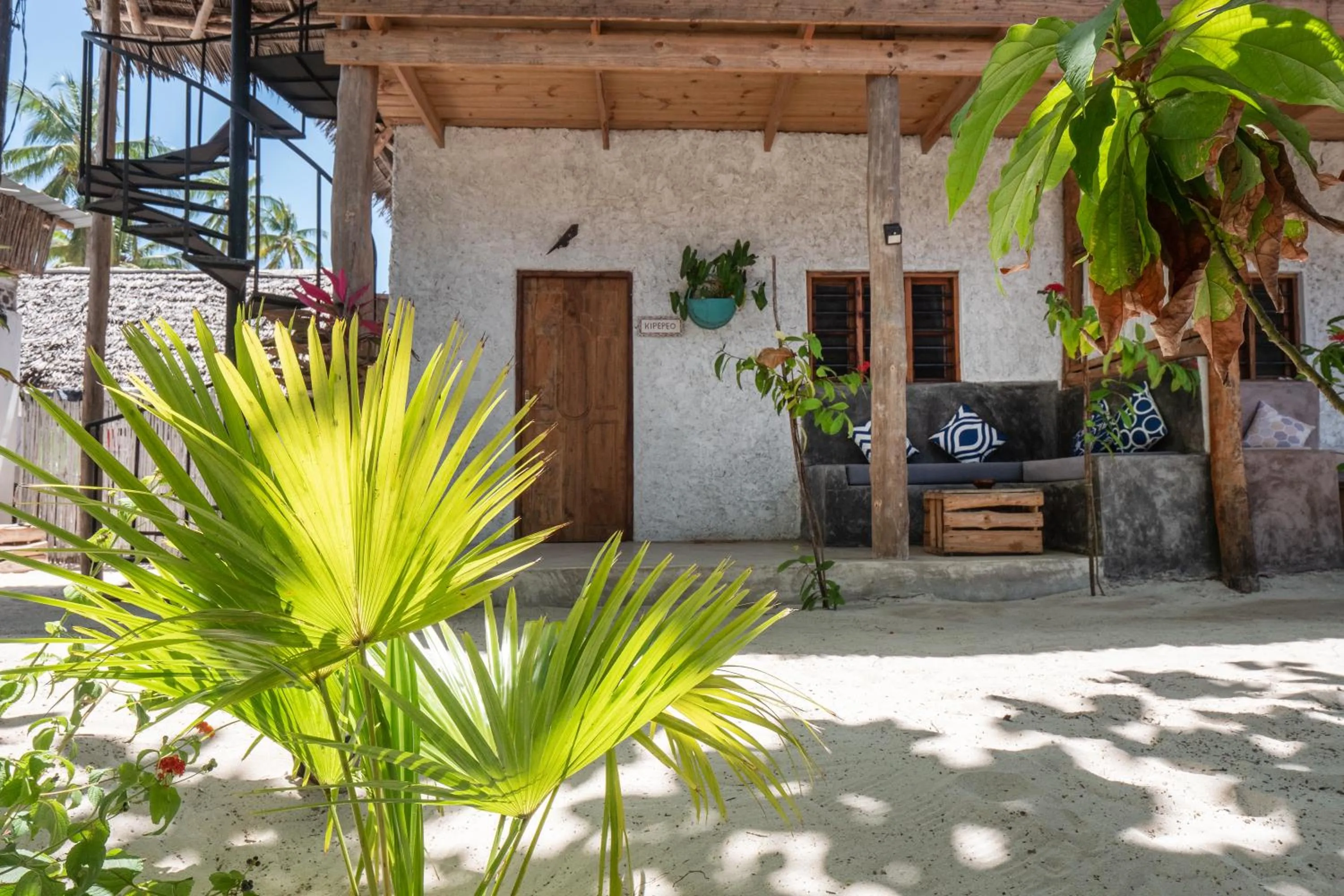 Garden view in Bahari Beach Bungalows