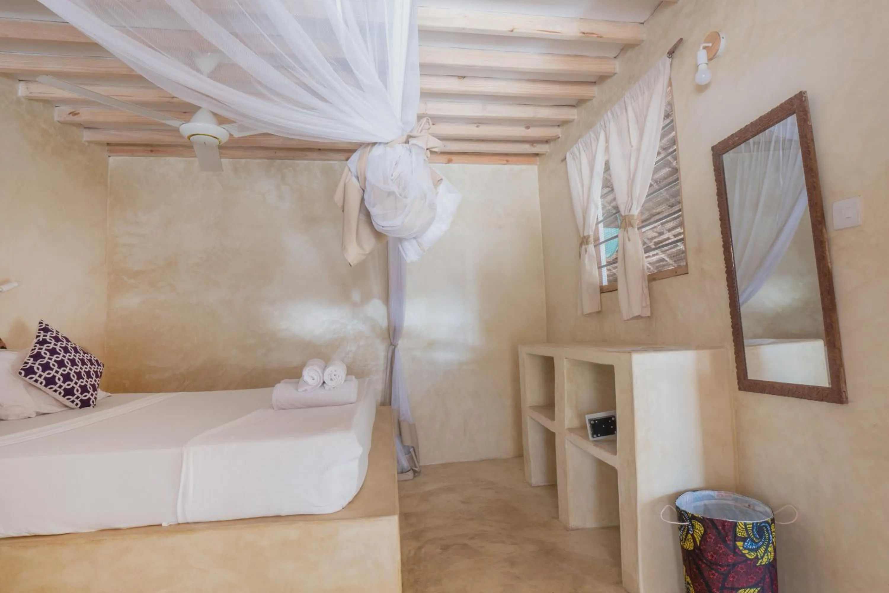 Bedroom, Bed in Bahari Beach Bungalows