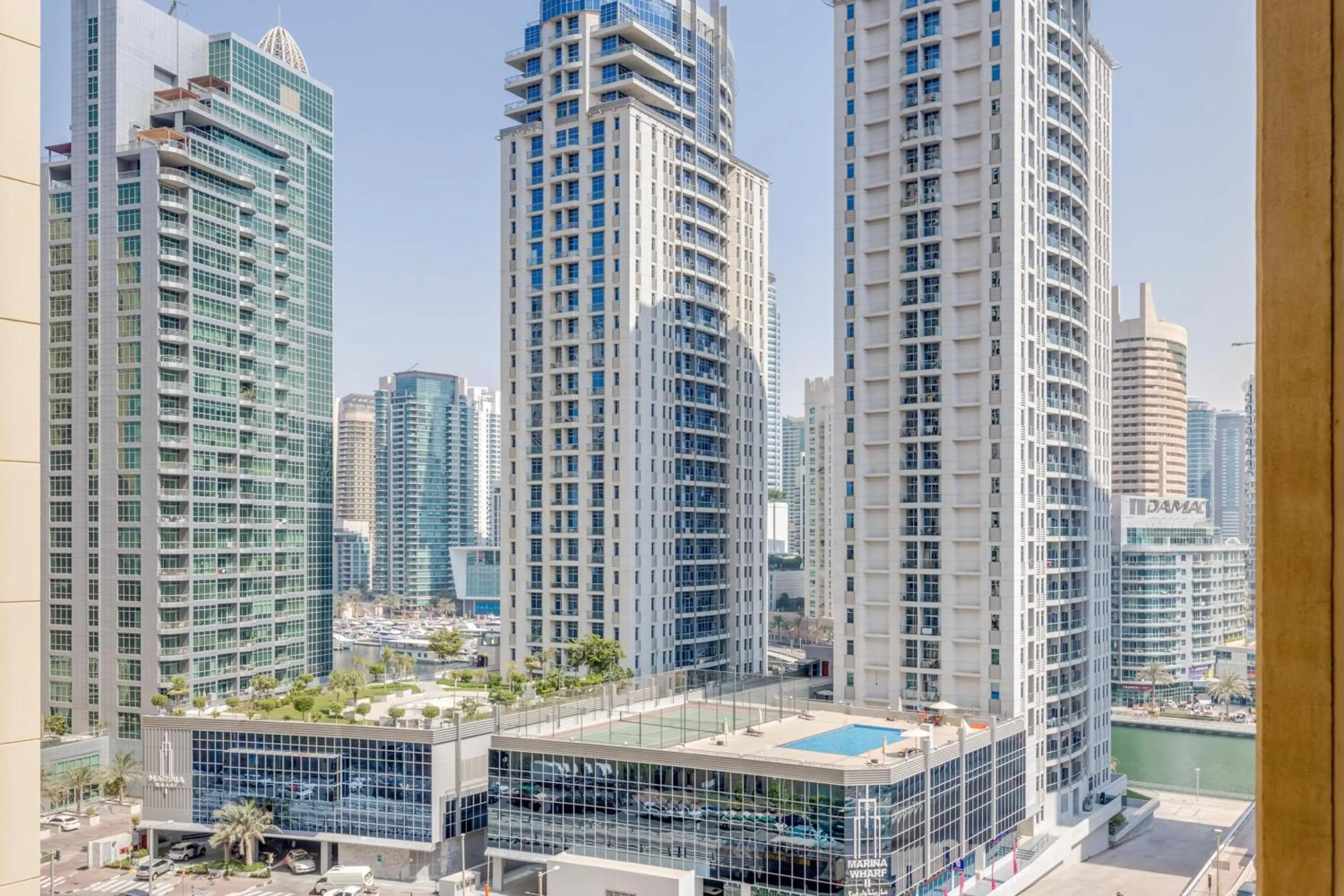 City view in GLOBALSTAY. Modern Apartments steps to JBR Beach