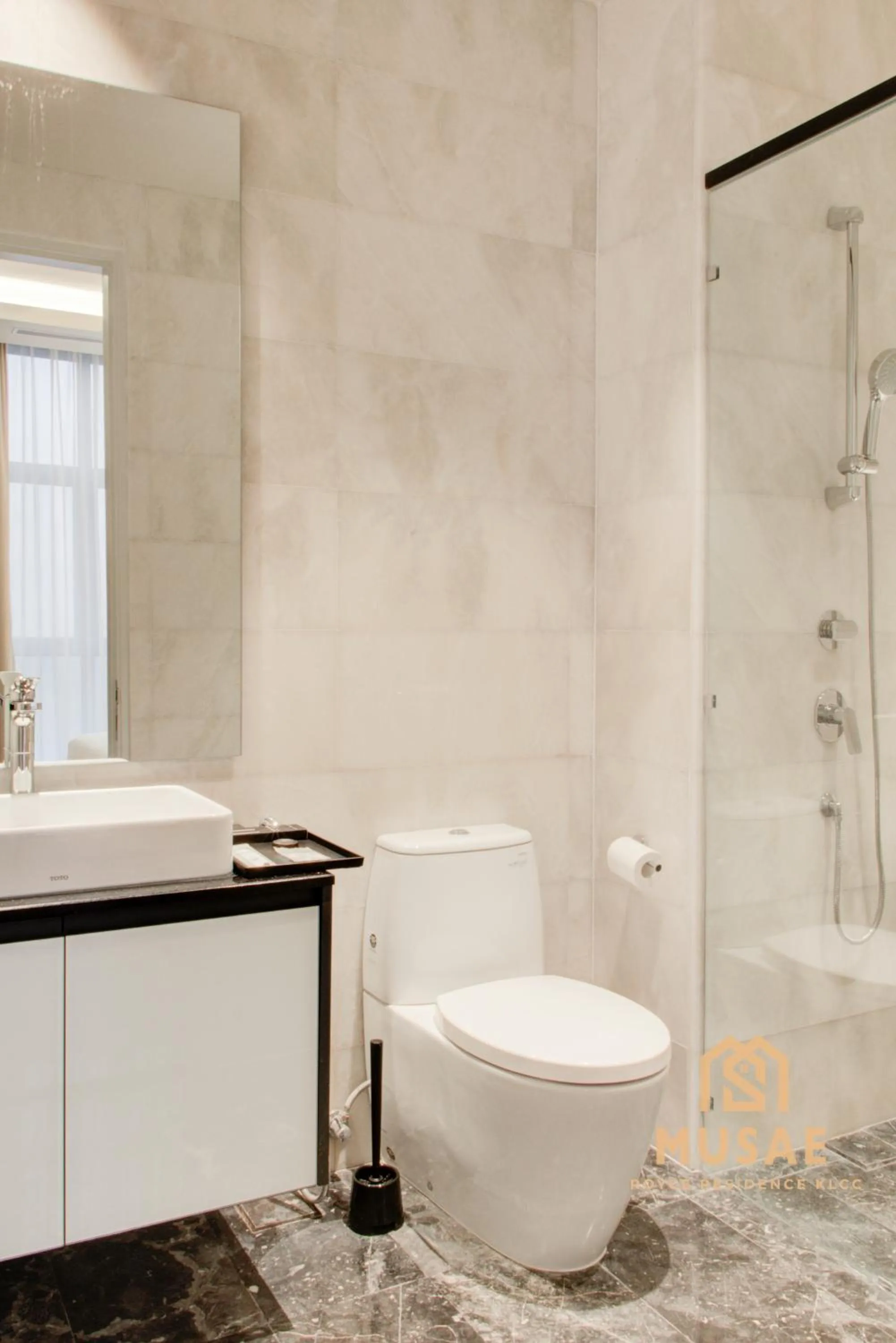 Bathroom in Royce Residence KLCC by MUSAE Kuala Lumpur