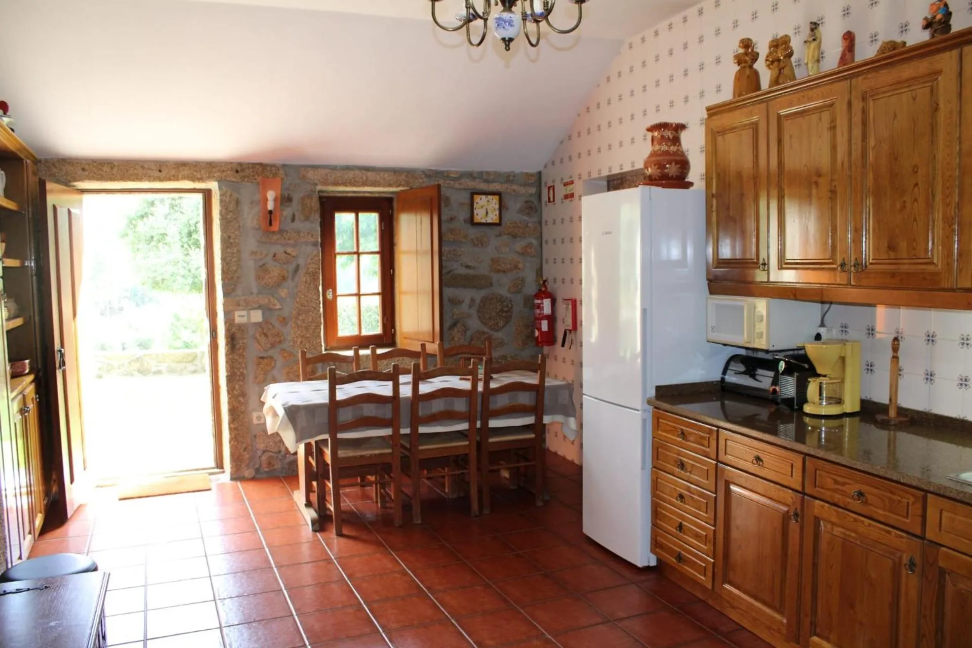 Communal kitchen in Casa de Panque