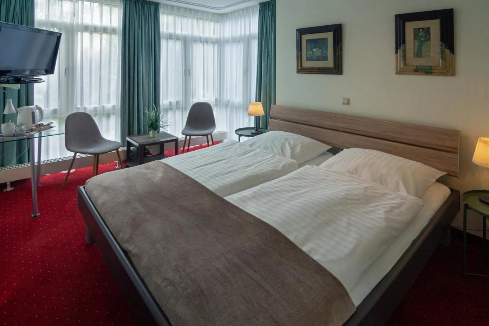 Bedroom, Bed in Hotel am Elisabethufer