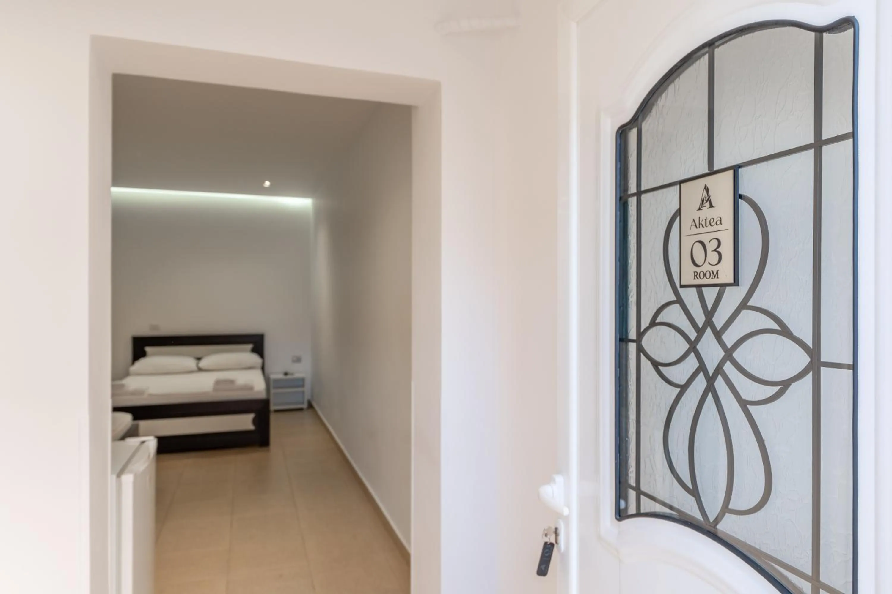 Bed in Apartments Aktea