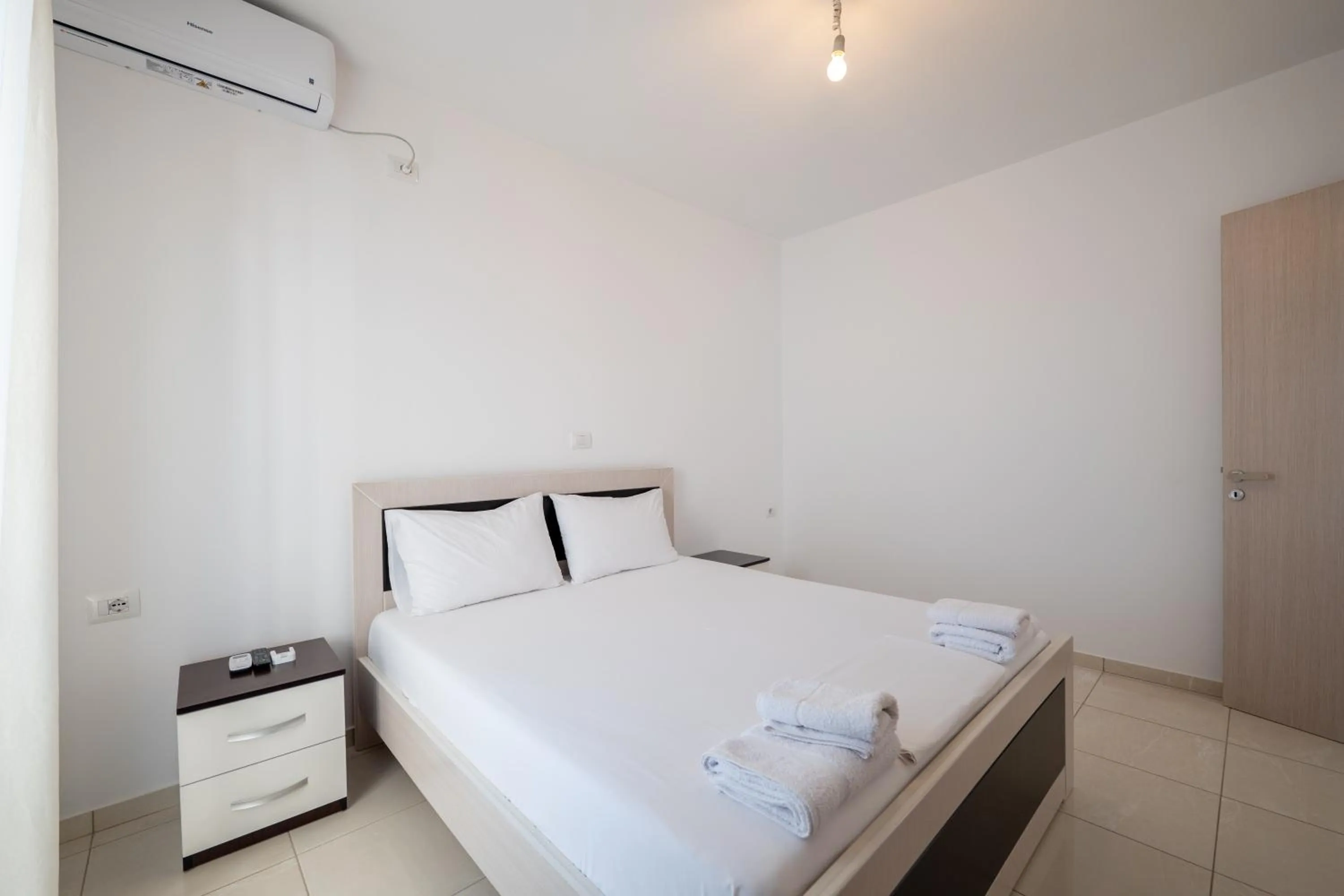 Bed in Apartments Aktea