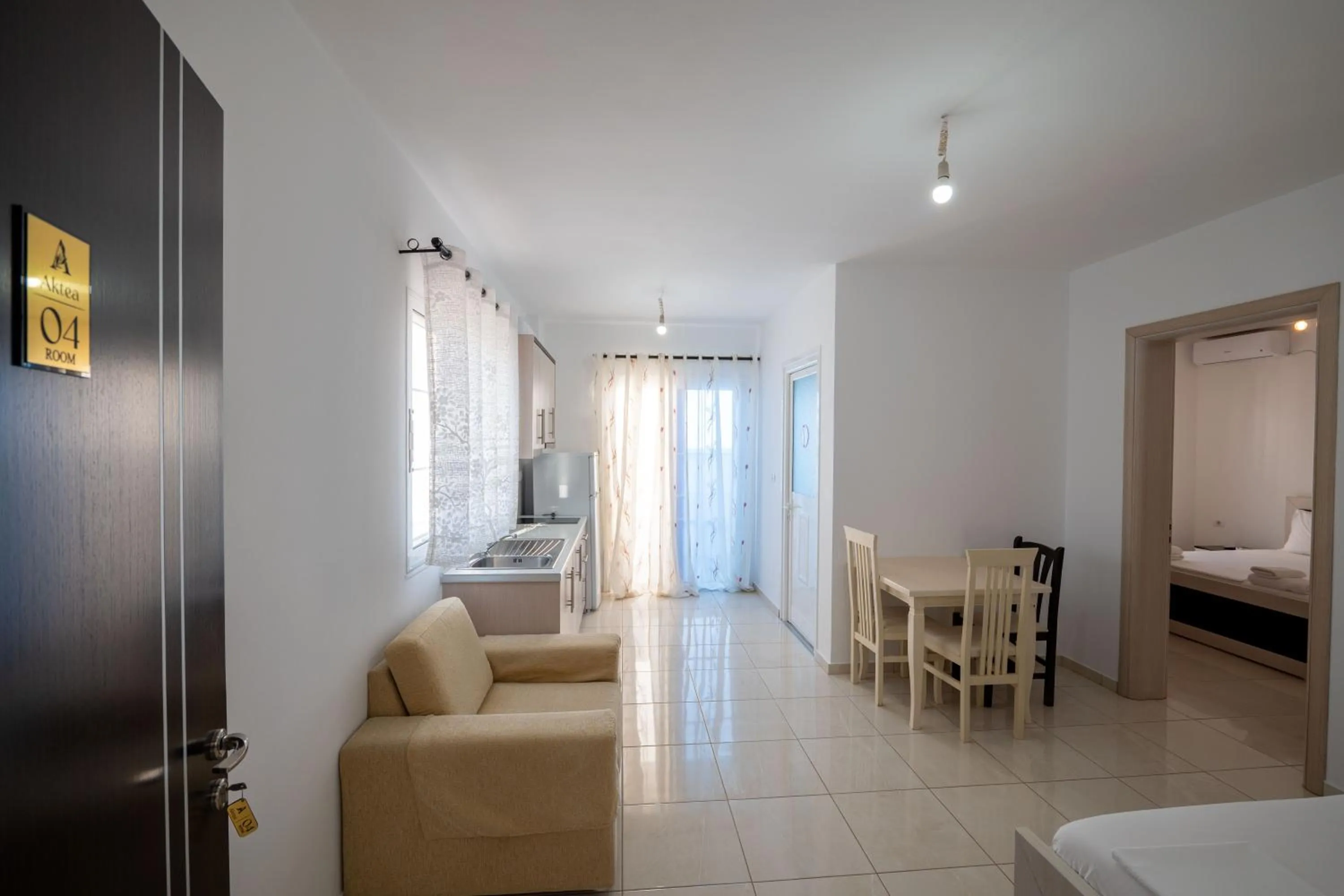 Bed in Apartments Aktea