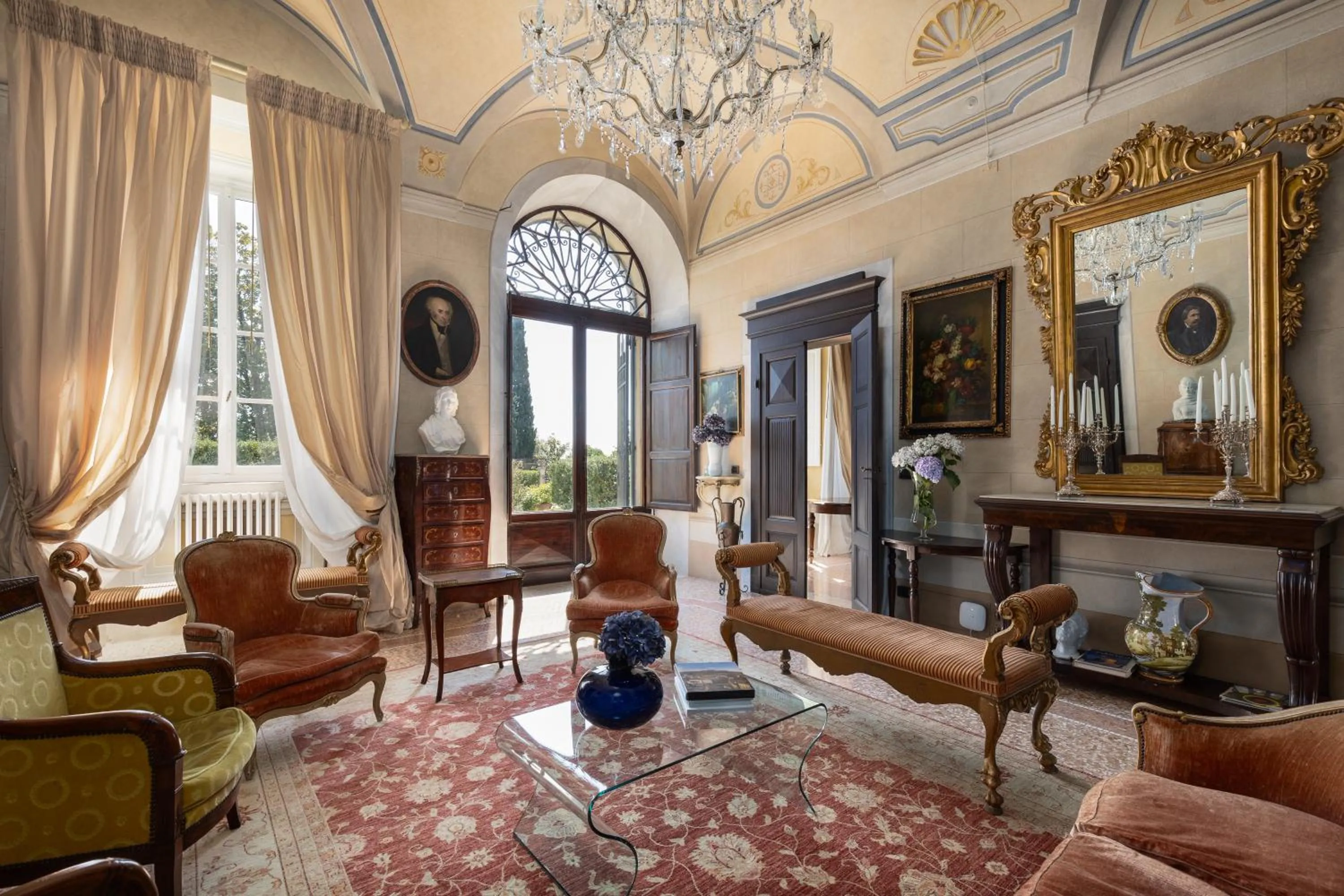 Living room in Villa Scorzi - Relais de Charme