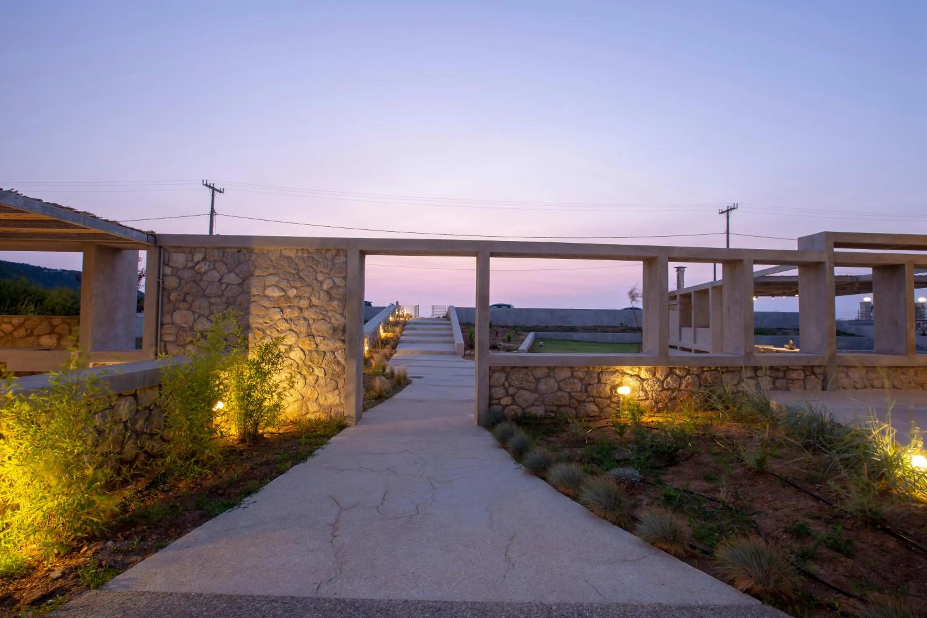 Facade/entrance in Thines villas