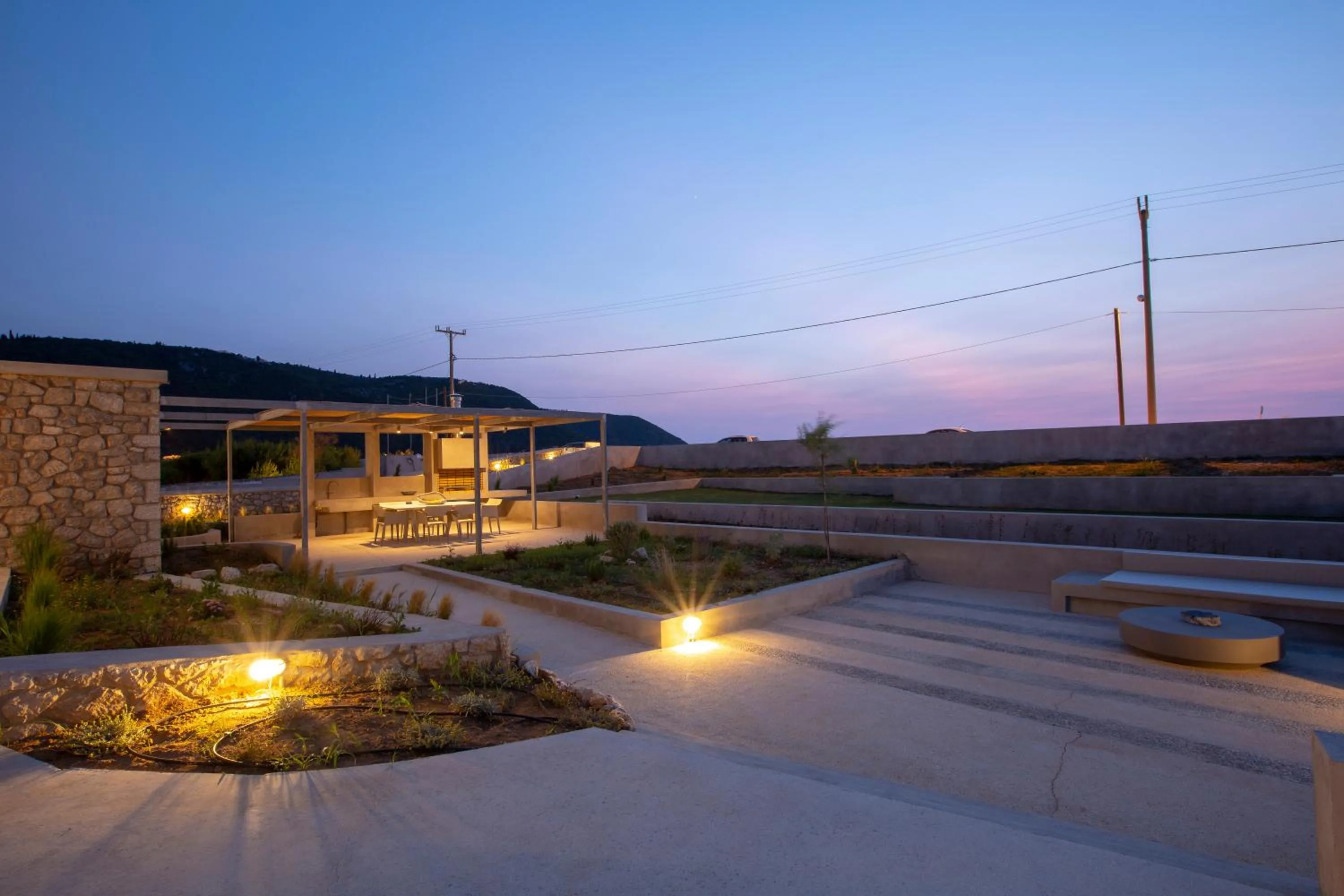 Garden view in Thines villas