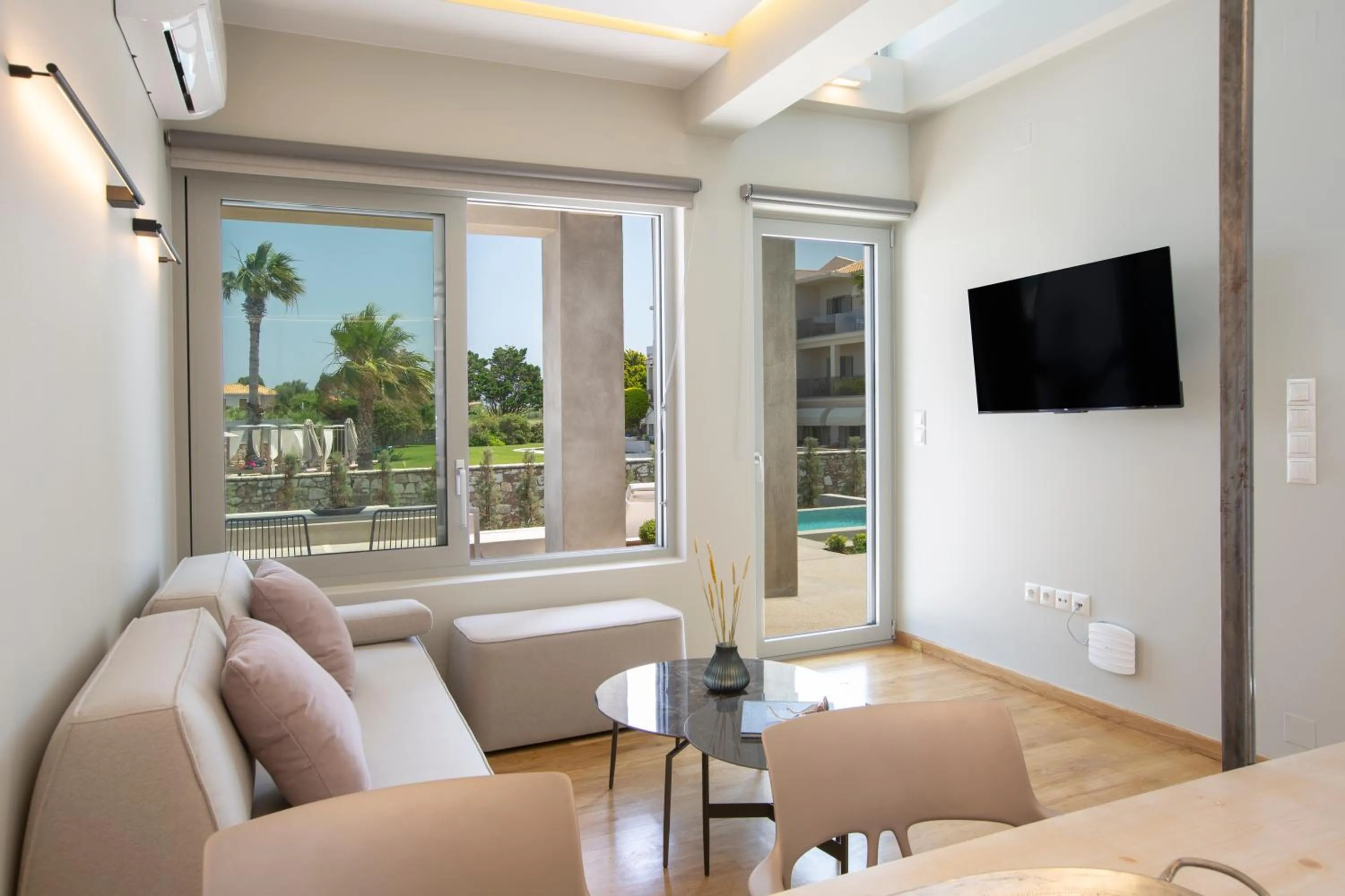 Seating area in Thines villas