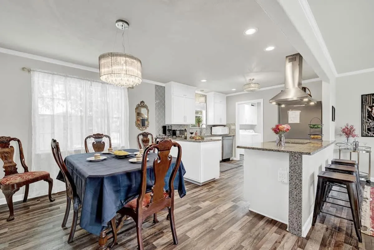 Seating area in Fredericksburg Speakeasy