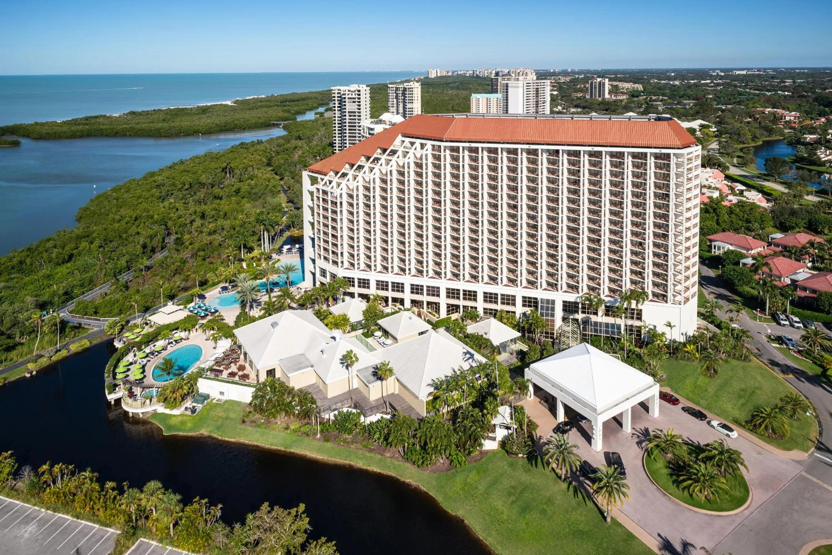 Bird's eye view in Naples Grande Beach Resort
