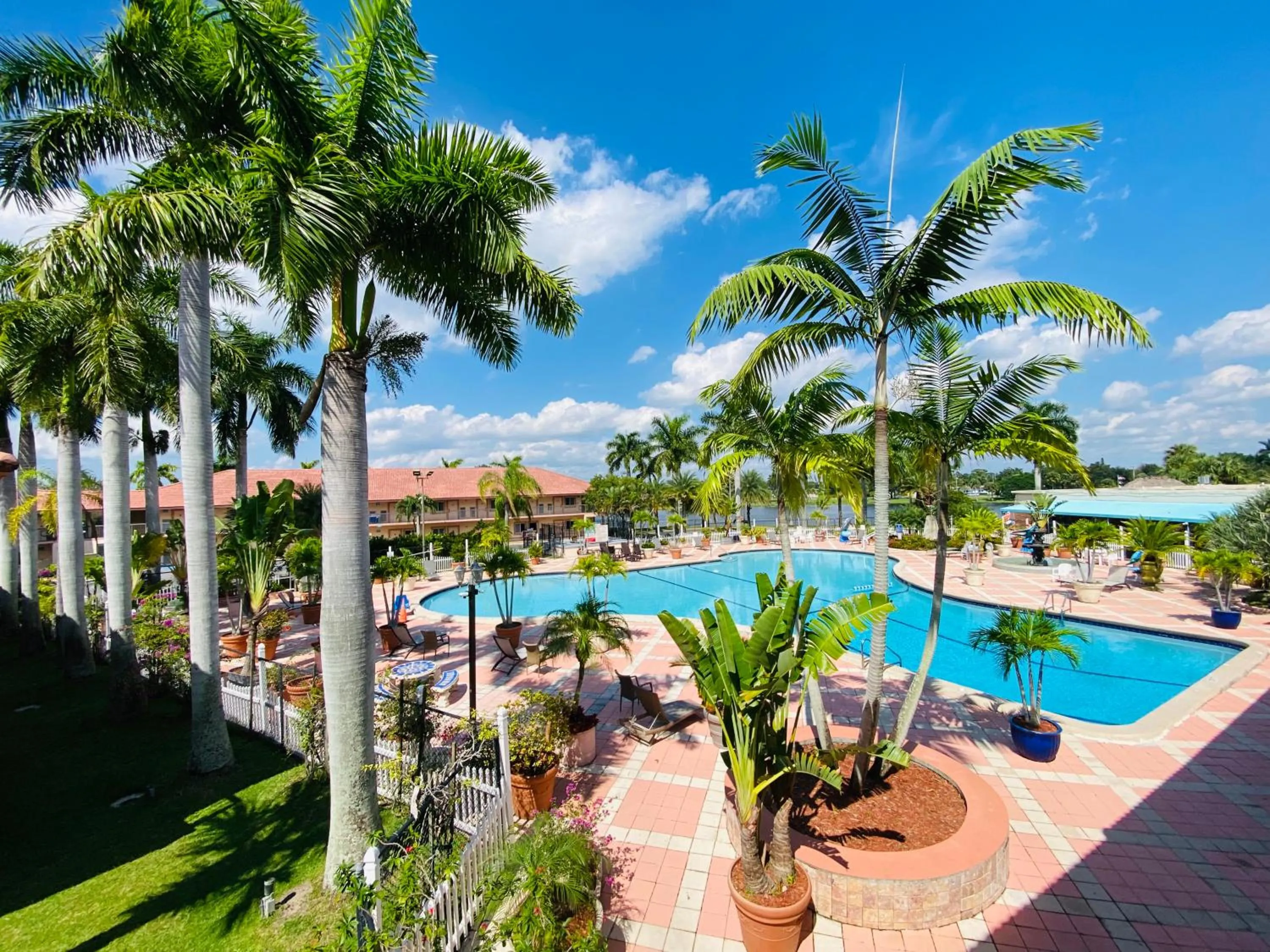 Pool view in Royal Inn Hotel