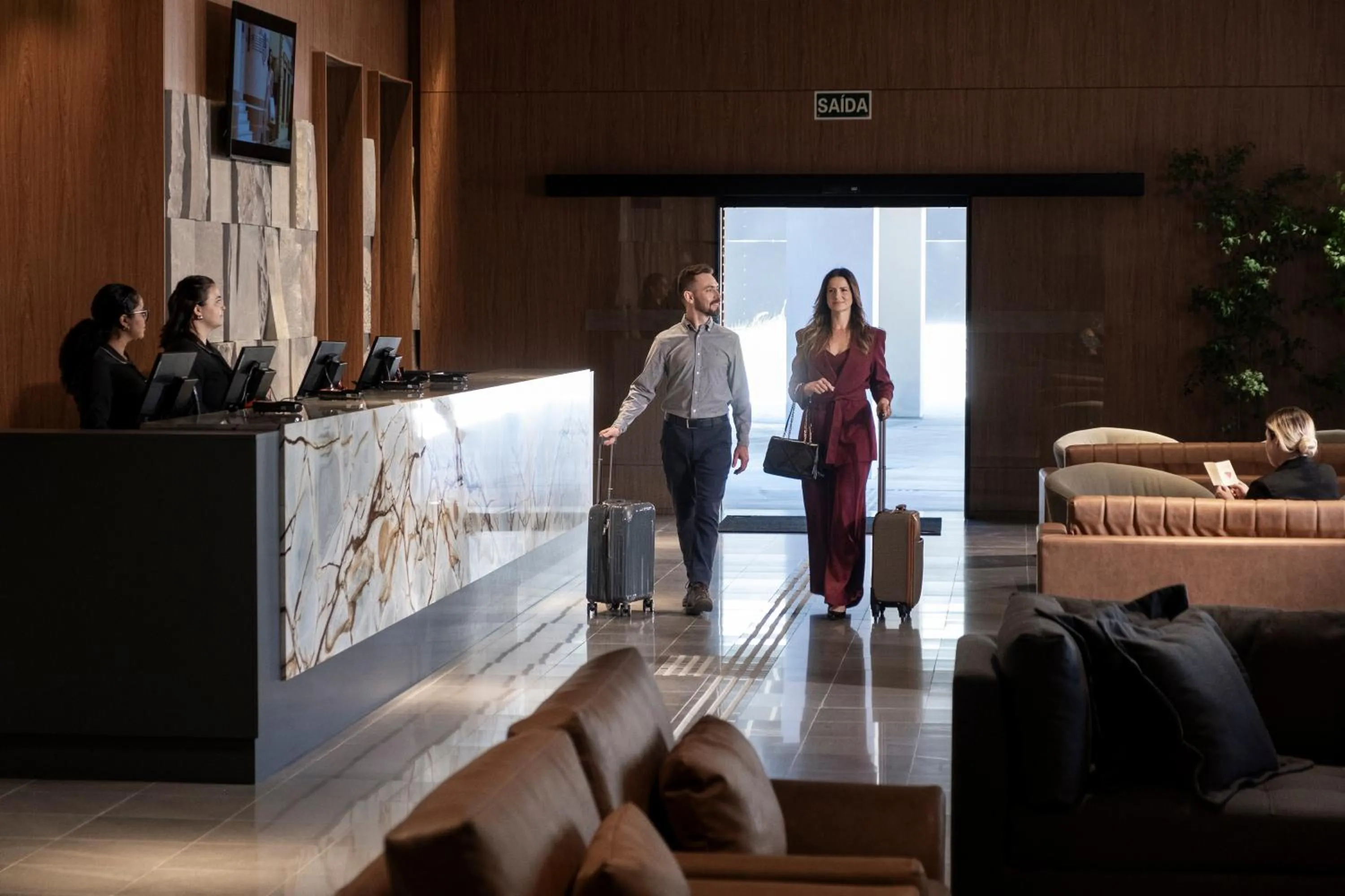 Lobby or reception in Plaza Hotel & Boulevard Convention - Vale dos Vinhedos