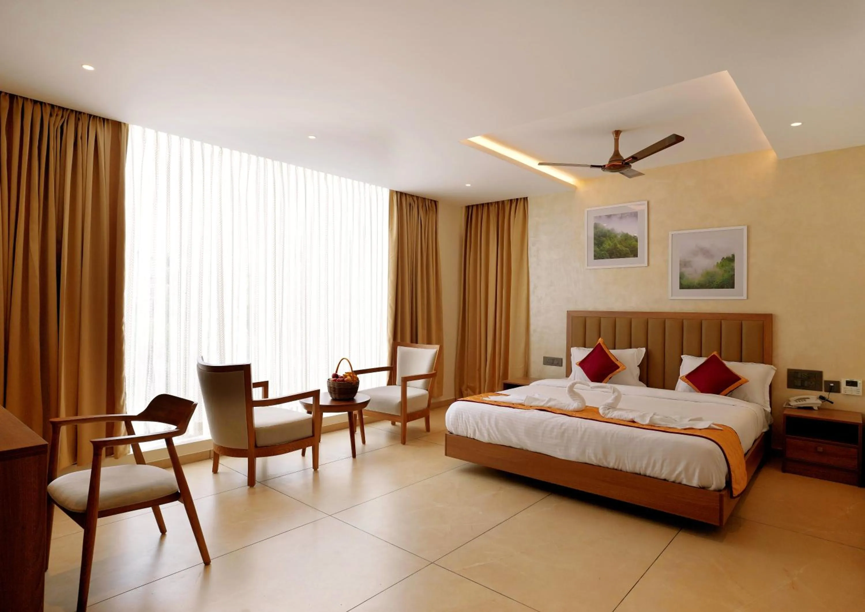 Seating area, Bed in Bluemist Resorts