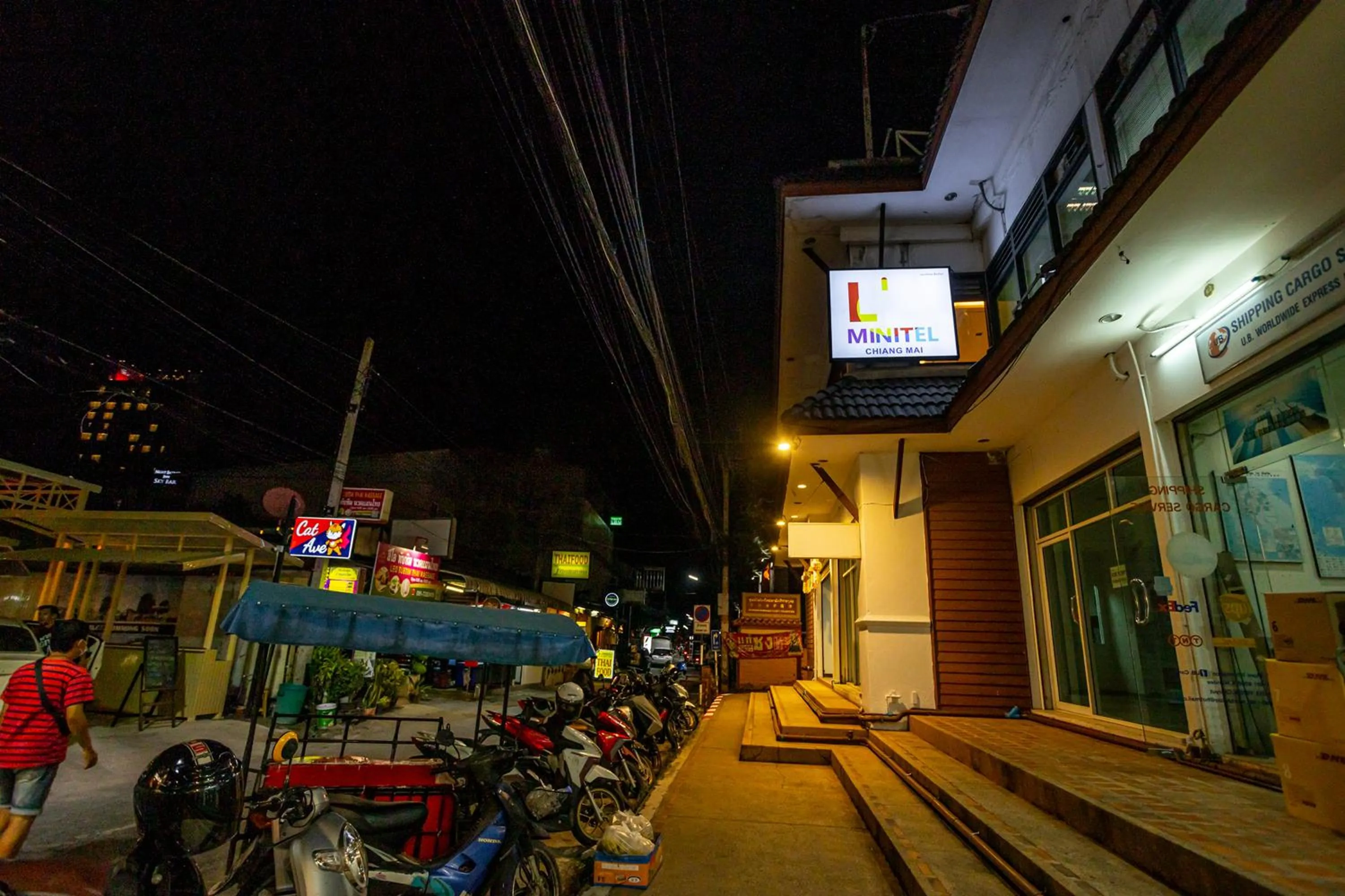 Night in L MINITEL at Night Bazaar Chiangmai