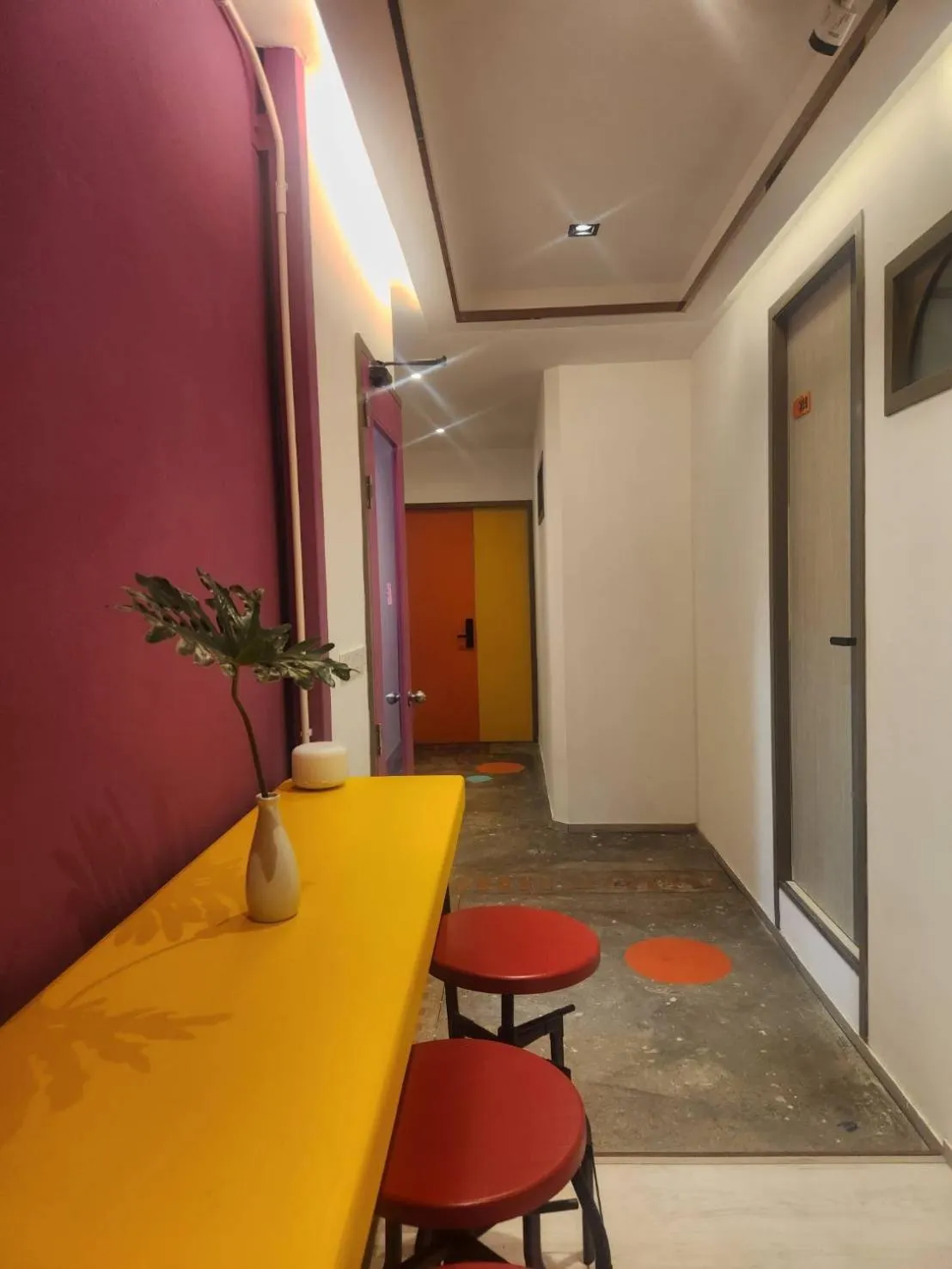 Seating area in L MINITEL at Night Bazaar Chiangmai