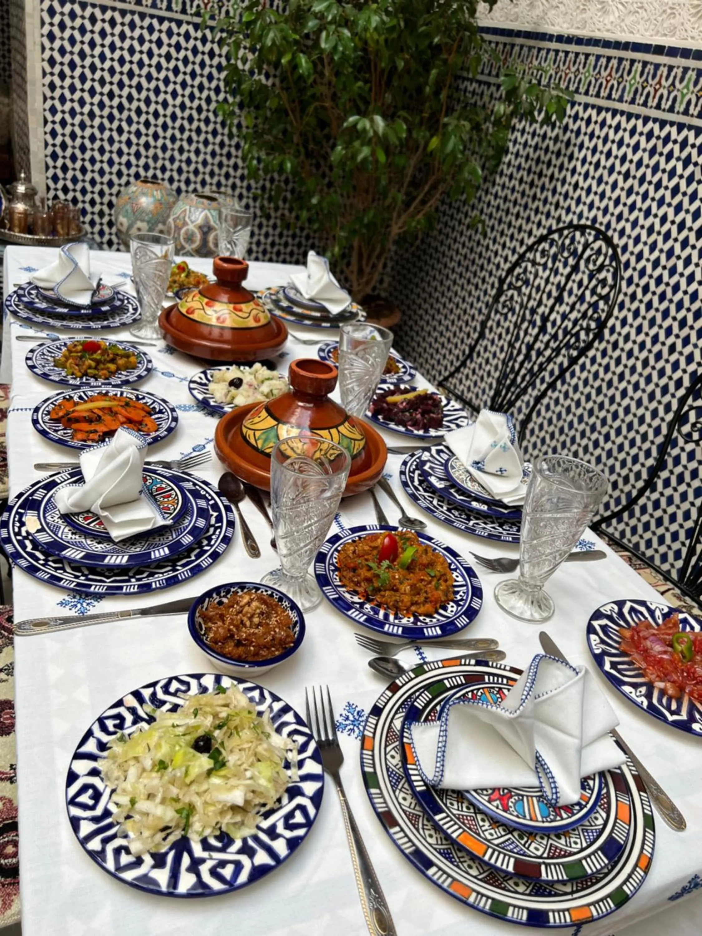 Food and drinks in Riad Tafoukt Palace