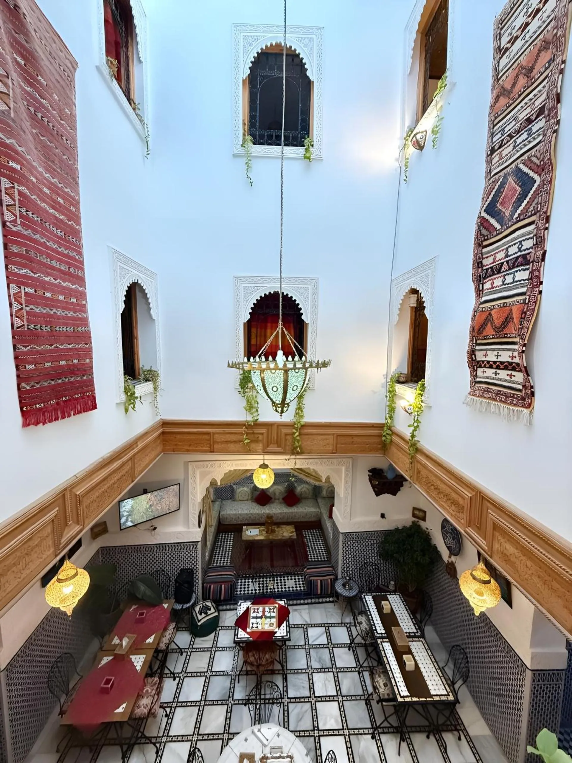Seating area in Riad Tafoukt Palace