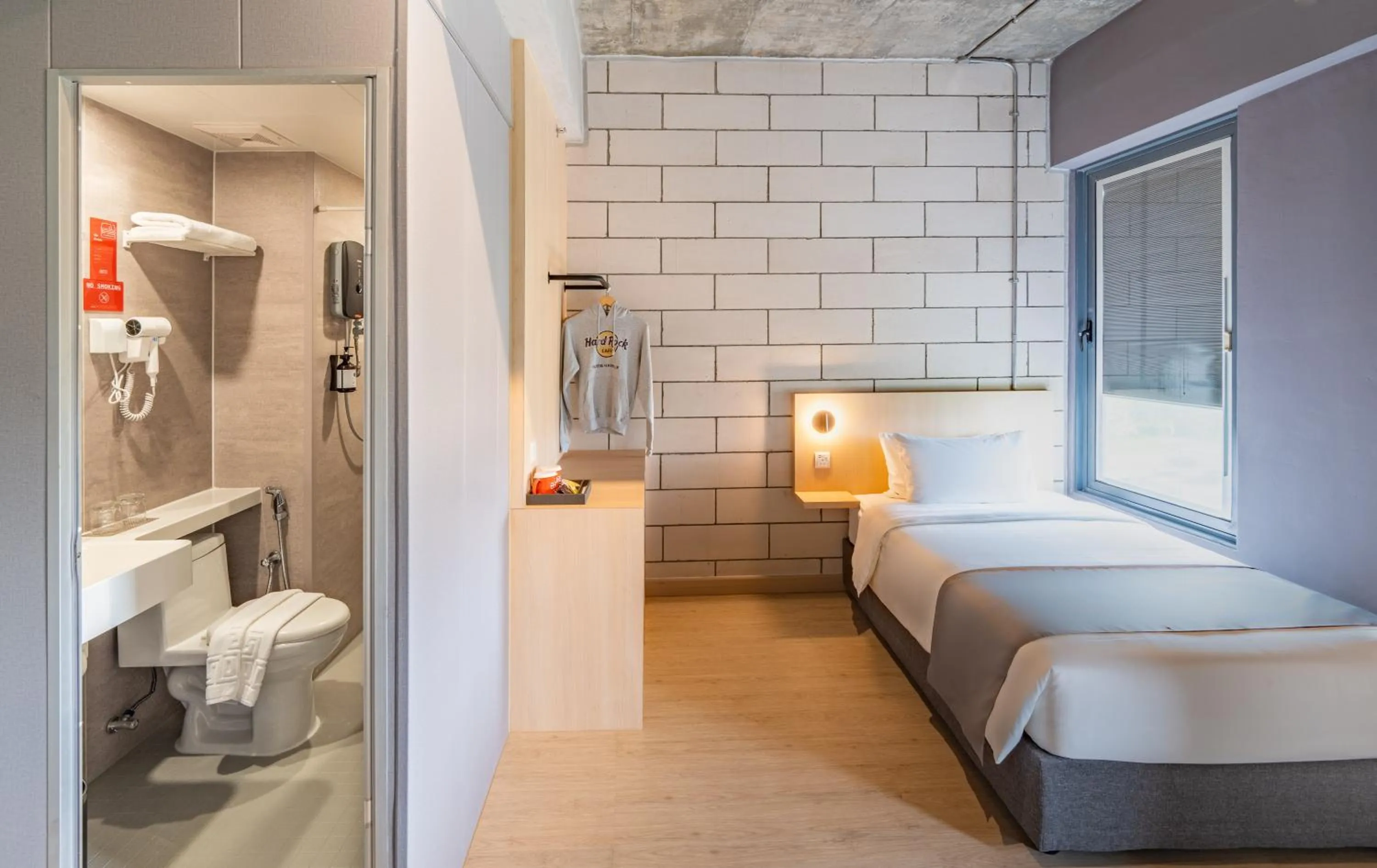 Bathroom, Bed in BRIX KLIA By Pinetree