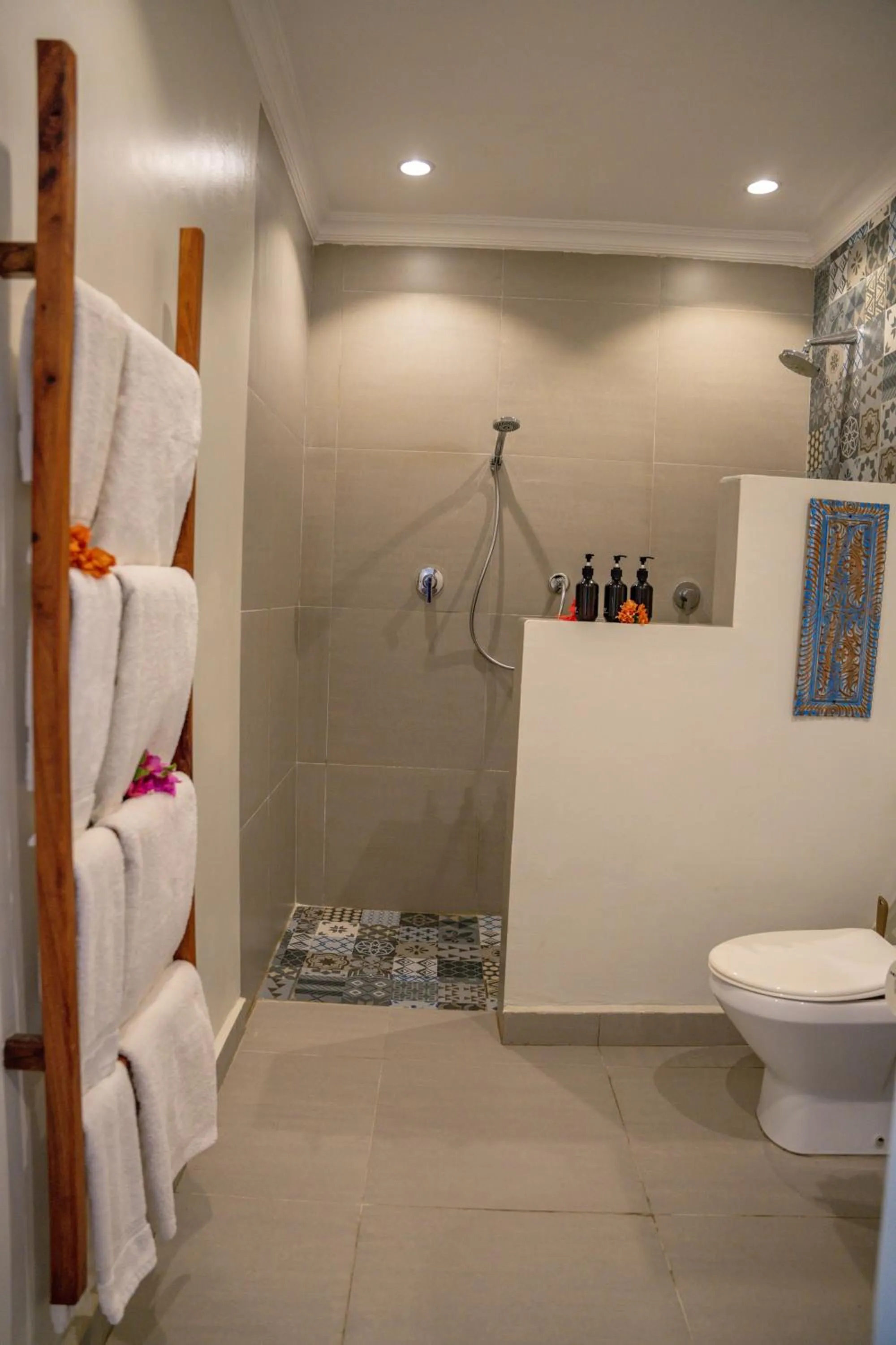 Shower in Michamvi Sunset Bay