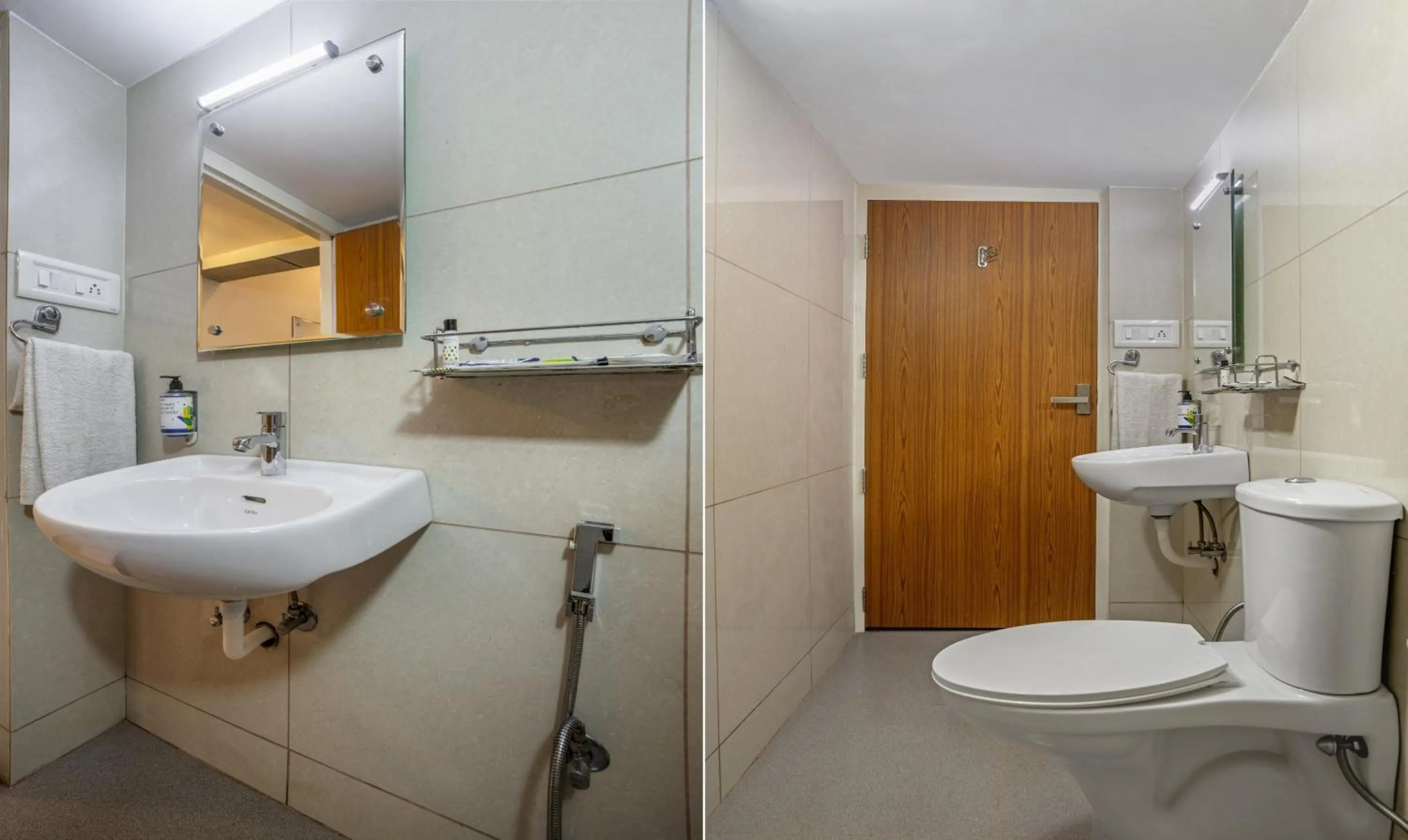 Bathroom in Treebo Seagate