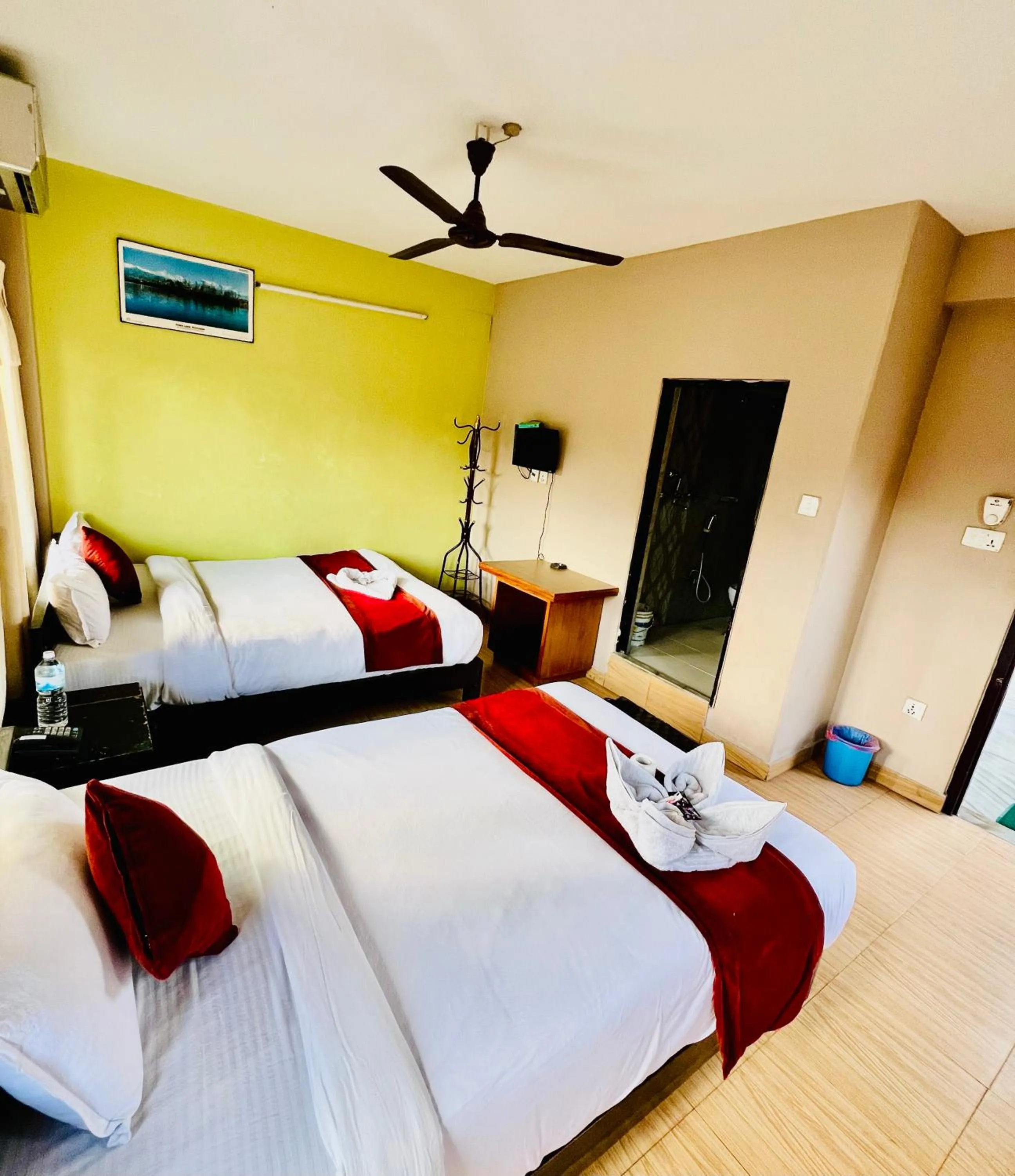 Bed in Hotel Donosti Pokhara