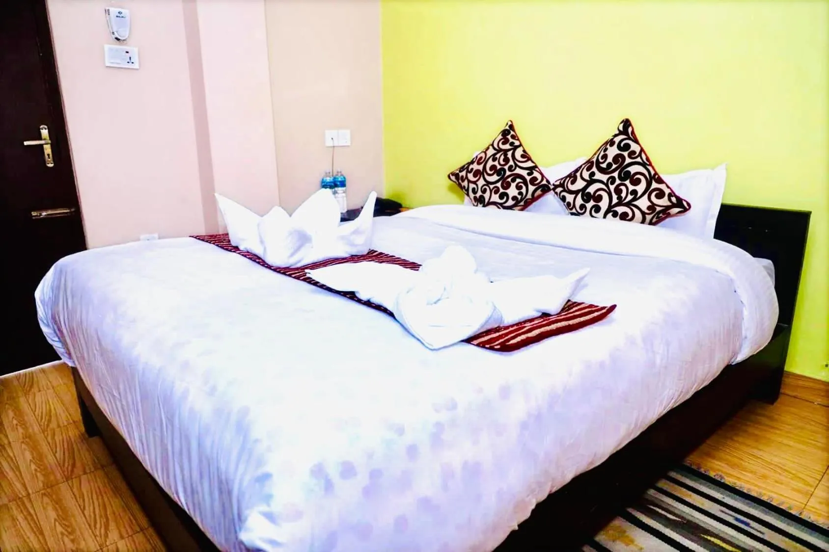 Bed in Hotel Donosti Pokhara