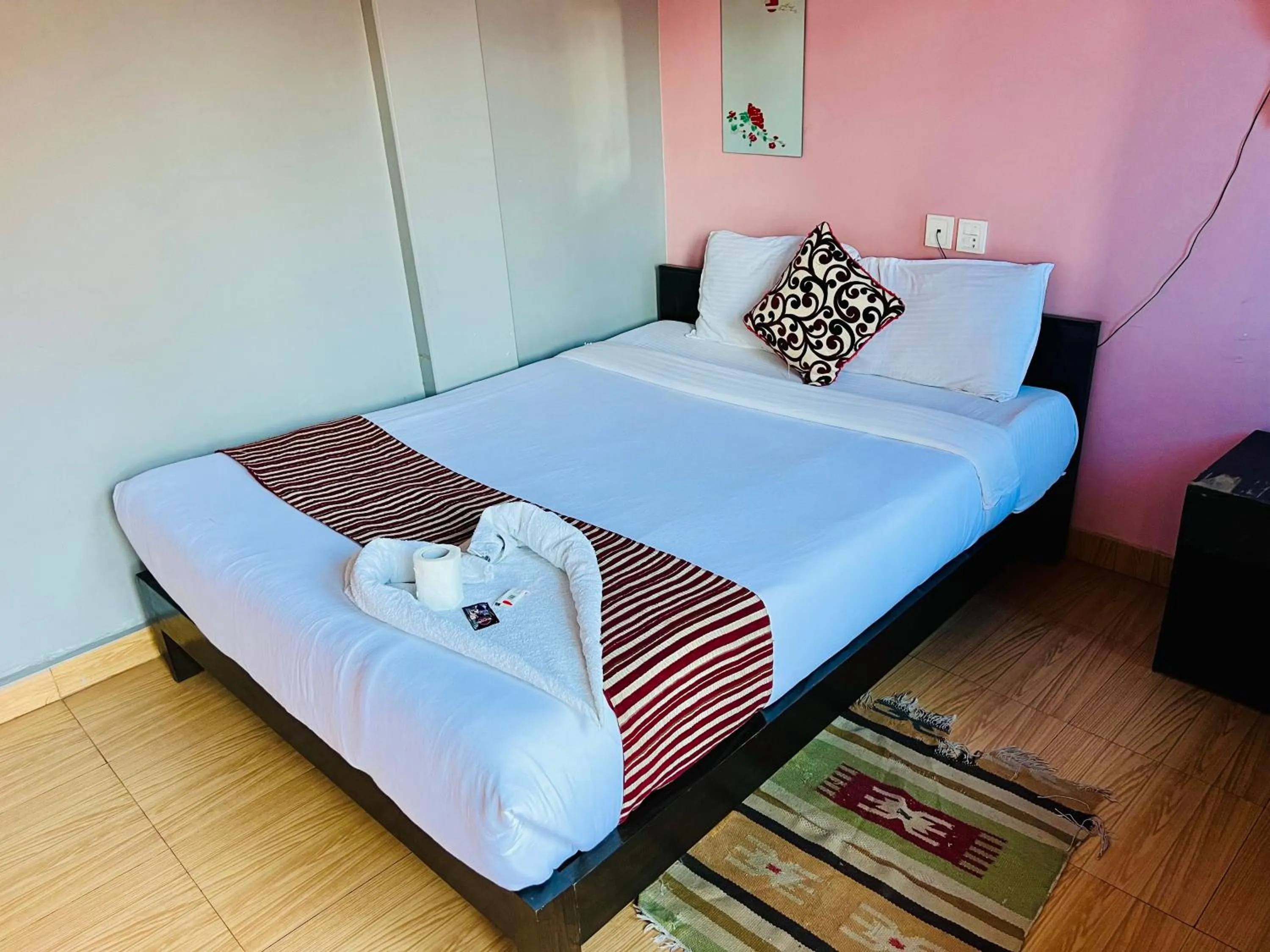 Bed in Hotel Donosti Pokhara