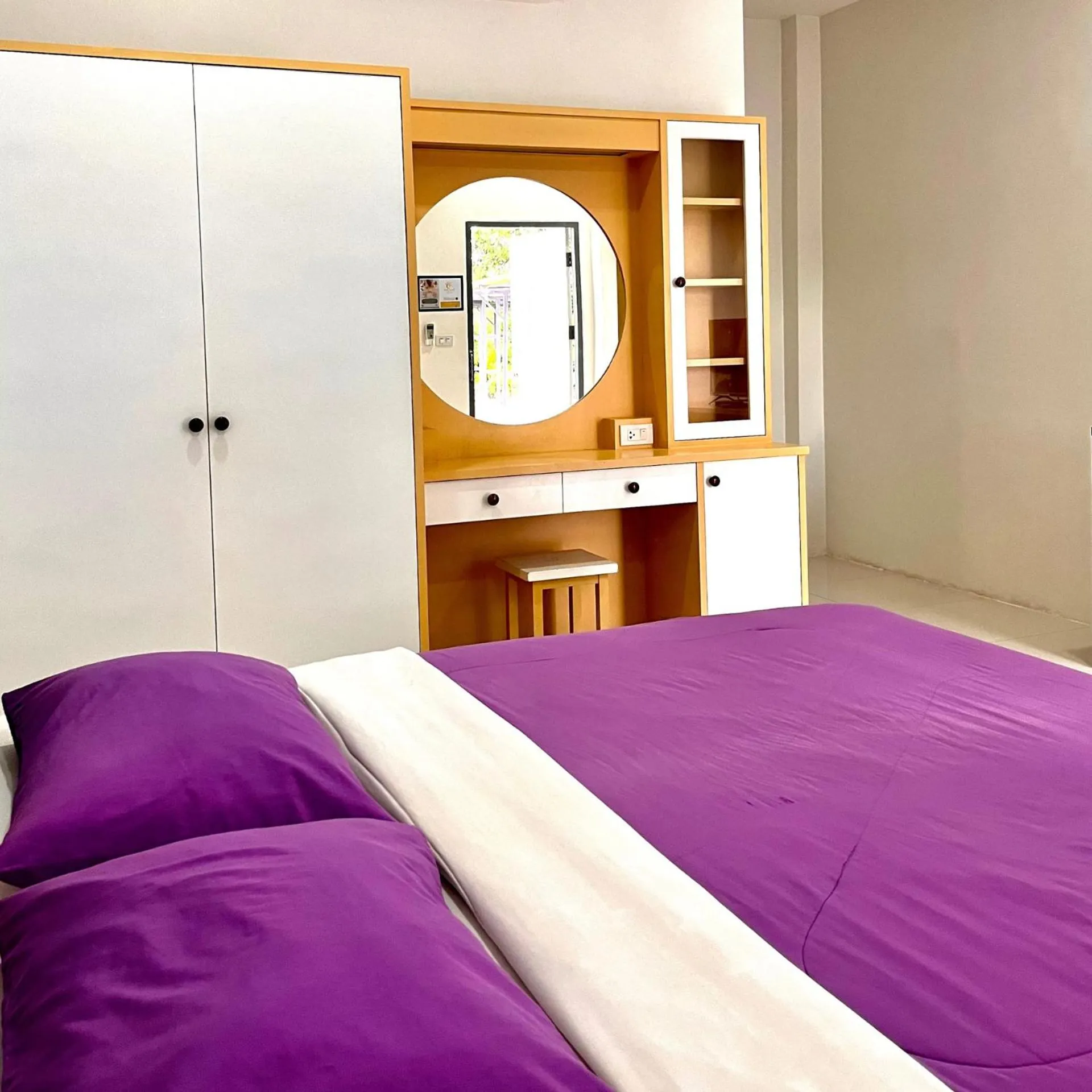 Bed in บ้านพักสิริ มุกดาหาร (Baan Siri Mukdahan)