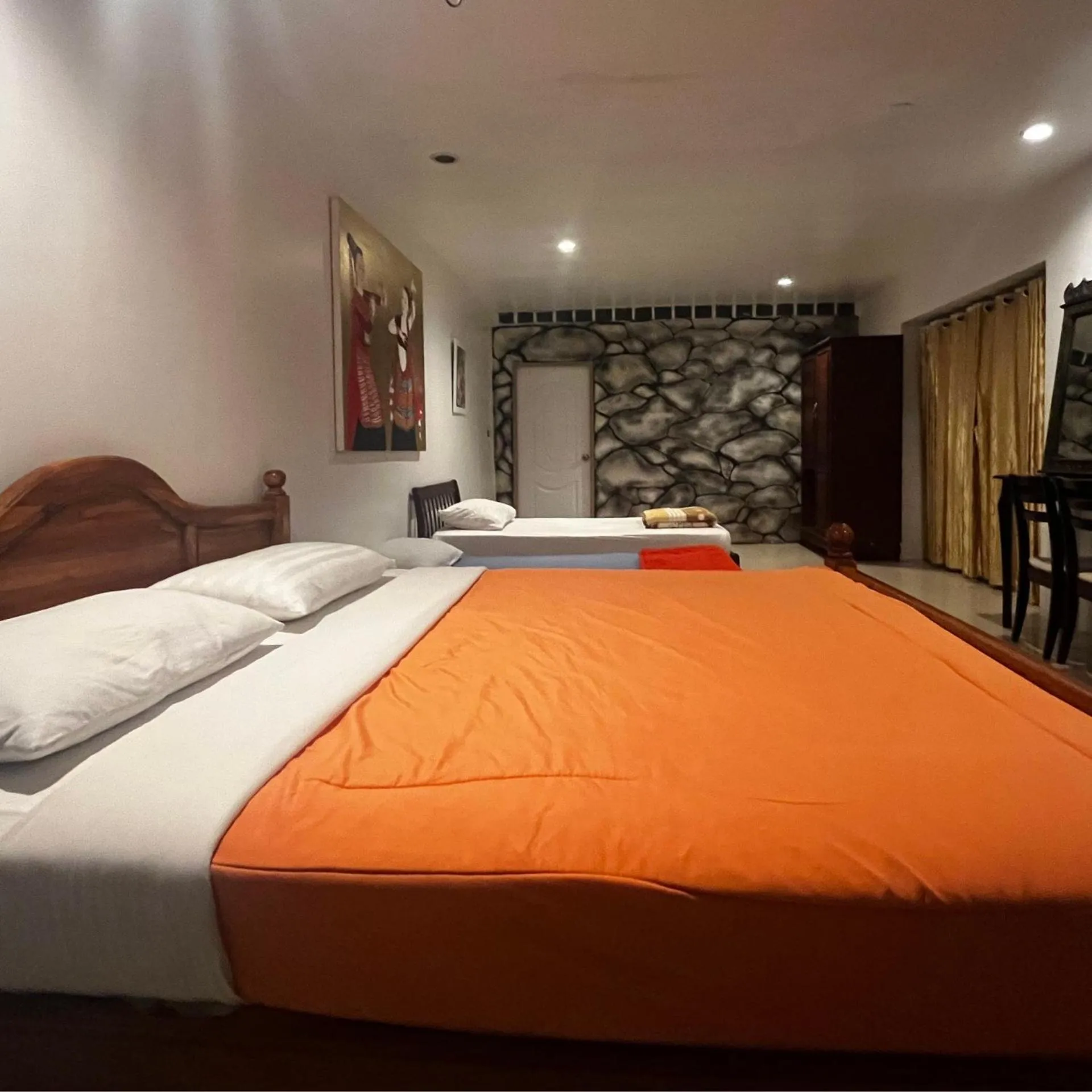 Bed in บ้านพักสิริ มุกดาหาร (Baan Siri Mukdahan)
