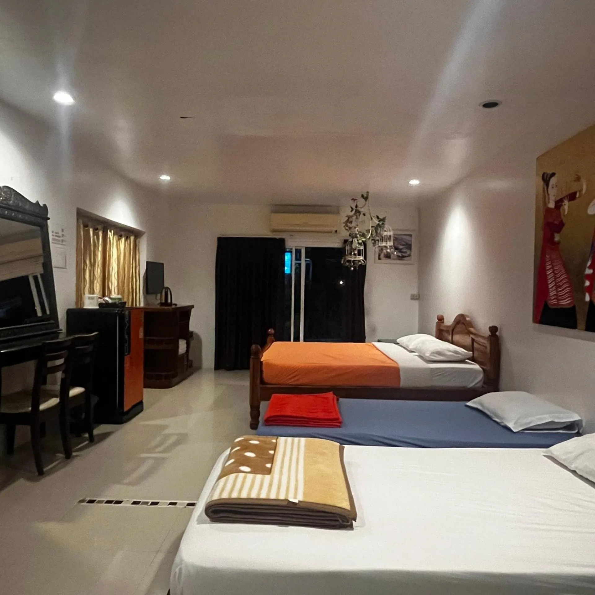 Bed in บ้านพักสิริ มุกดาหาร (Baan Siri Mukdahan)