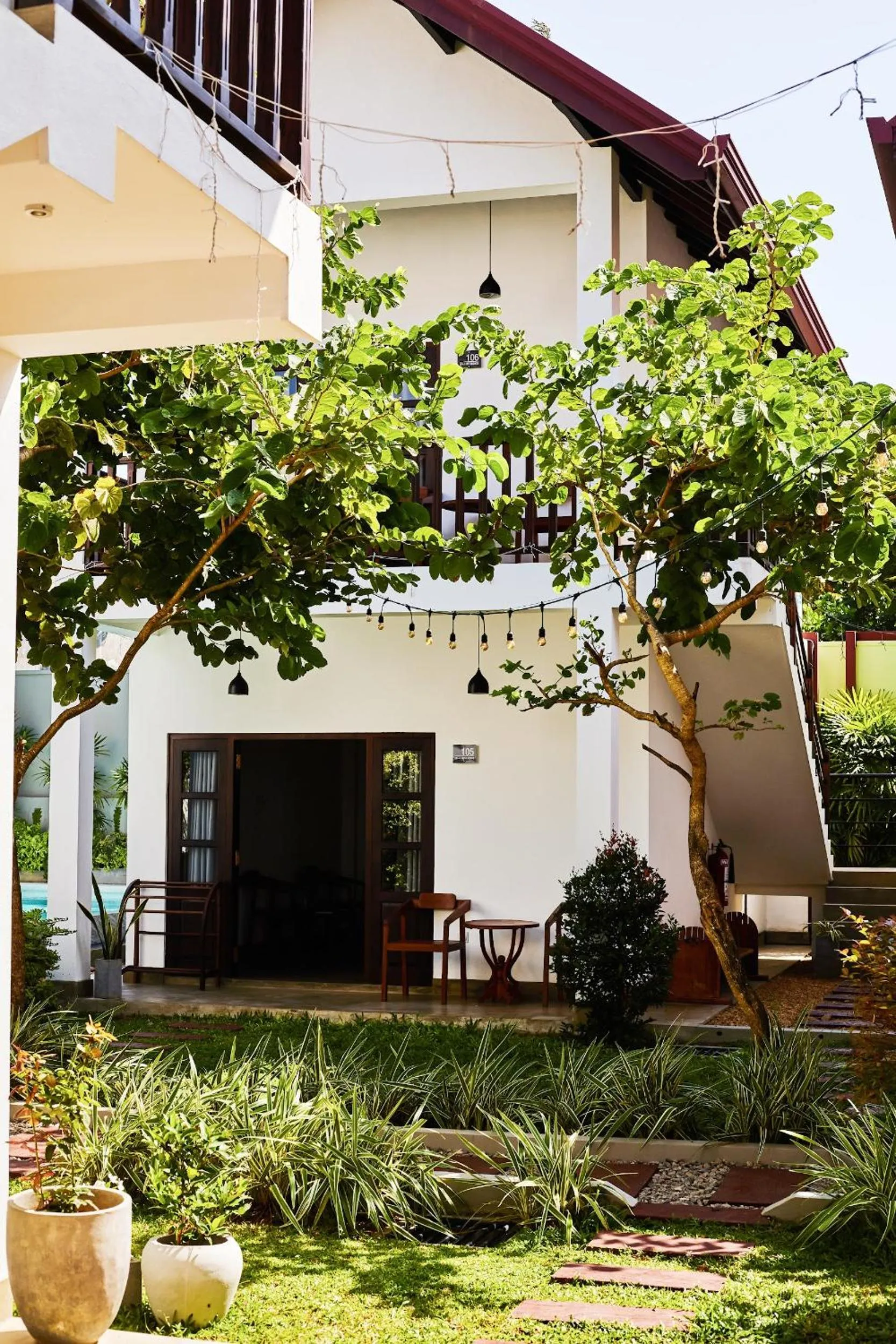 Garden view in Lum Residence