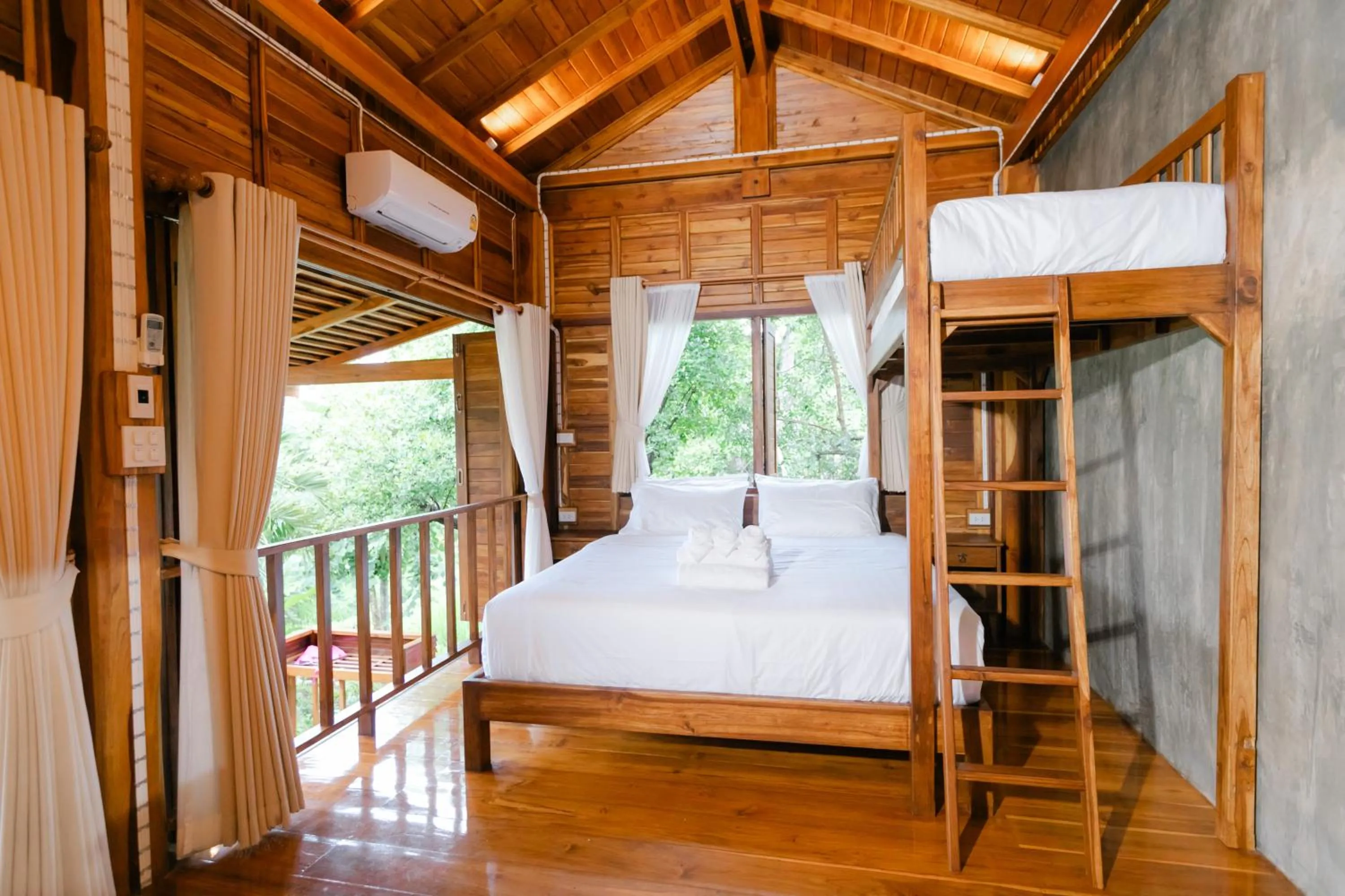 Bed in Saksila Resort