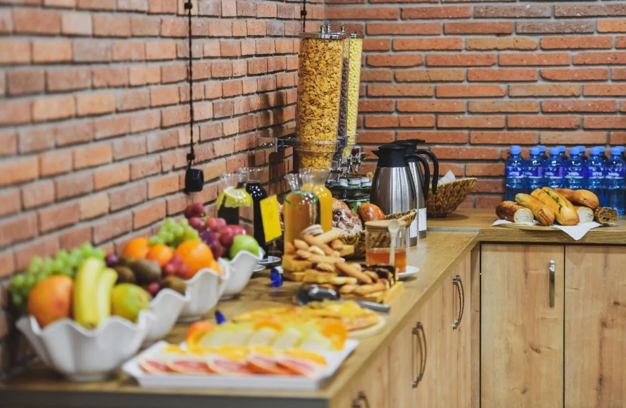 Buffet breakfast in Atrium Boutique Hotel