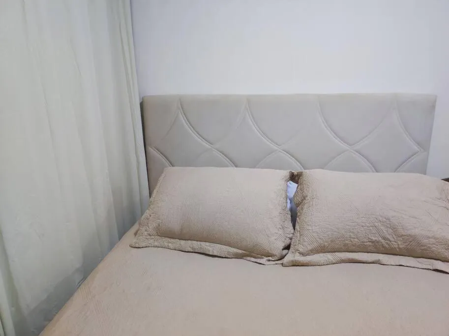 Bed in Fabuloso Apartamento central em Curitiba